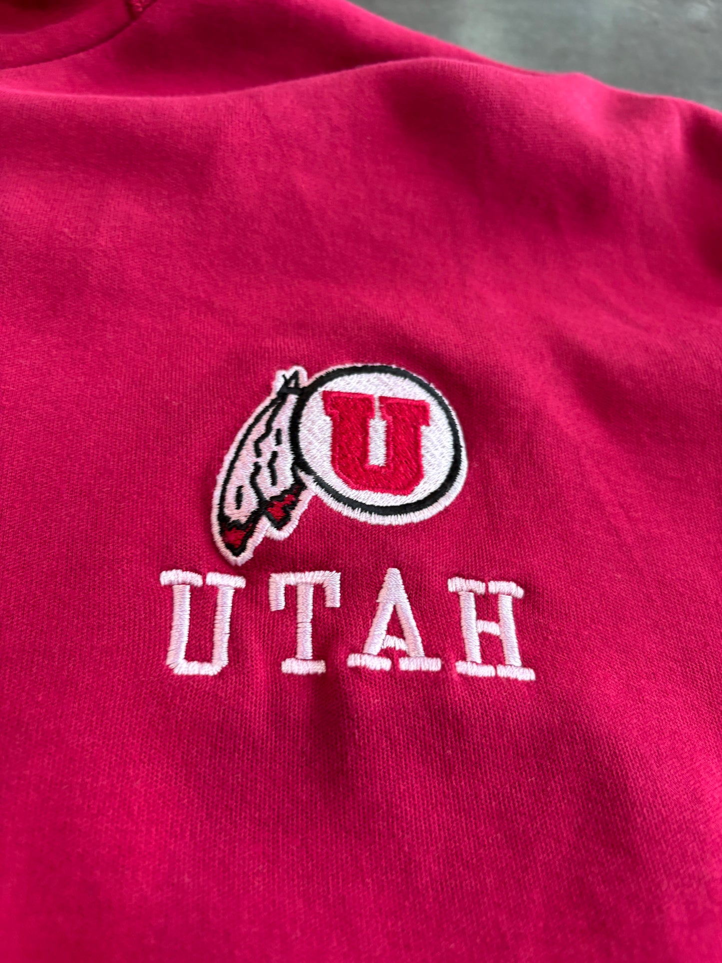 Y2K Utah Utes Quarter Zip Sweater