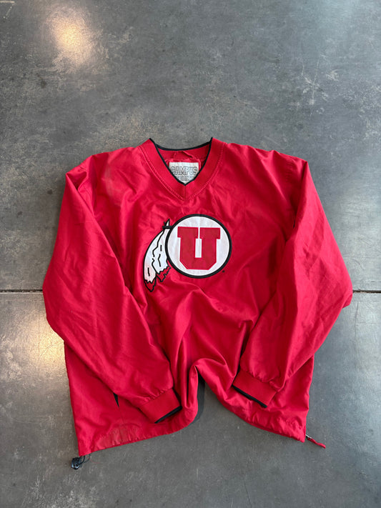 Vintage Y2K Utah Utes Varisty Windbreaker Jacket