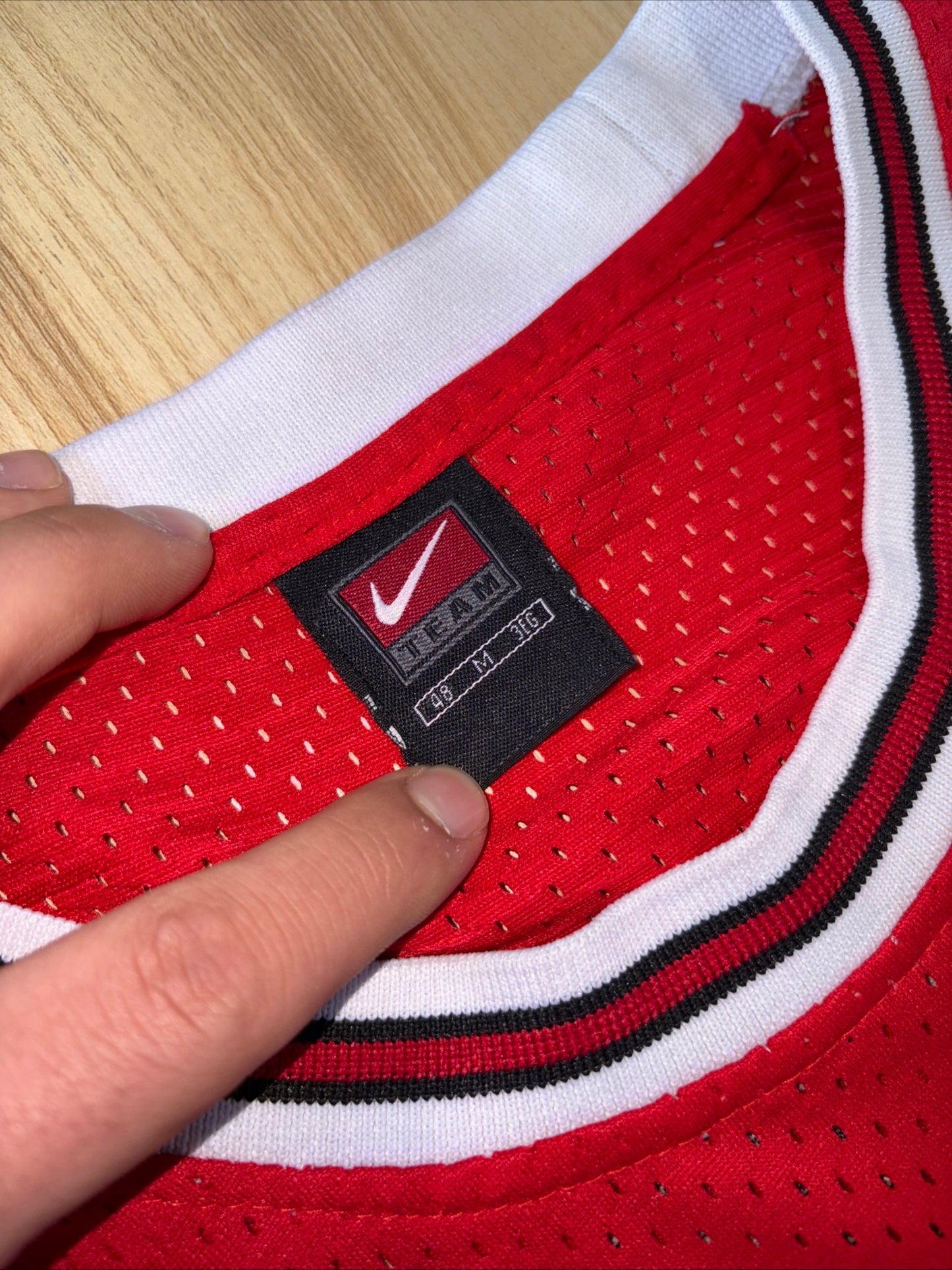 Vintage 90s Chicago Bulls #23 Michael Jordan Nike Team NBA Finals Home Jersey