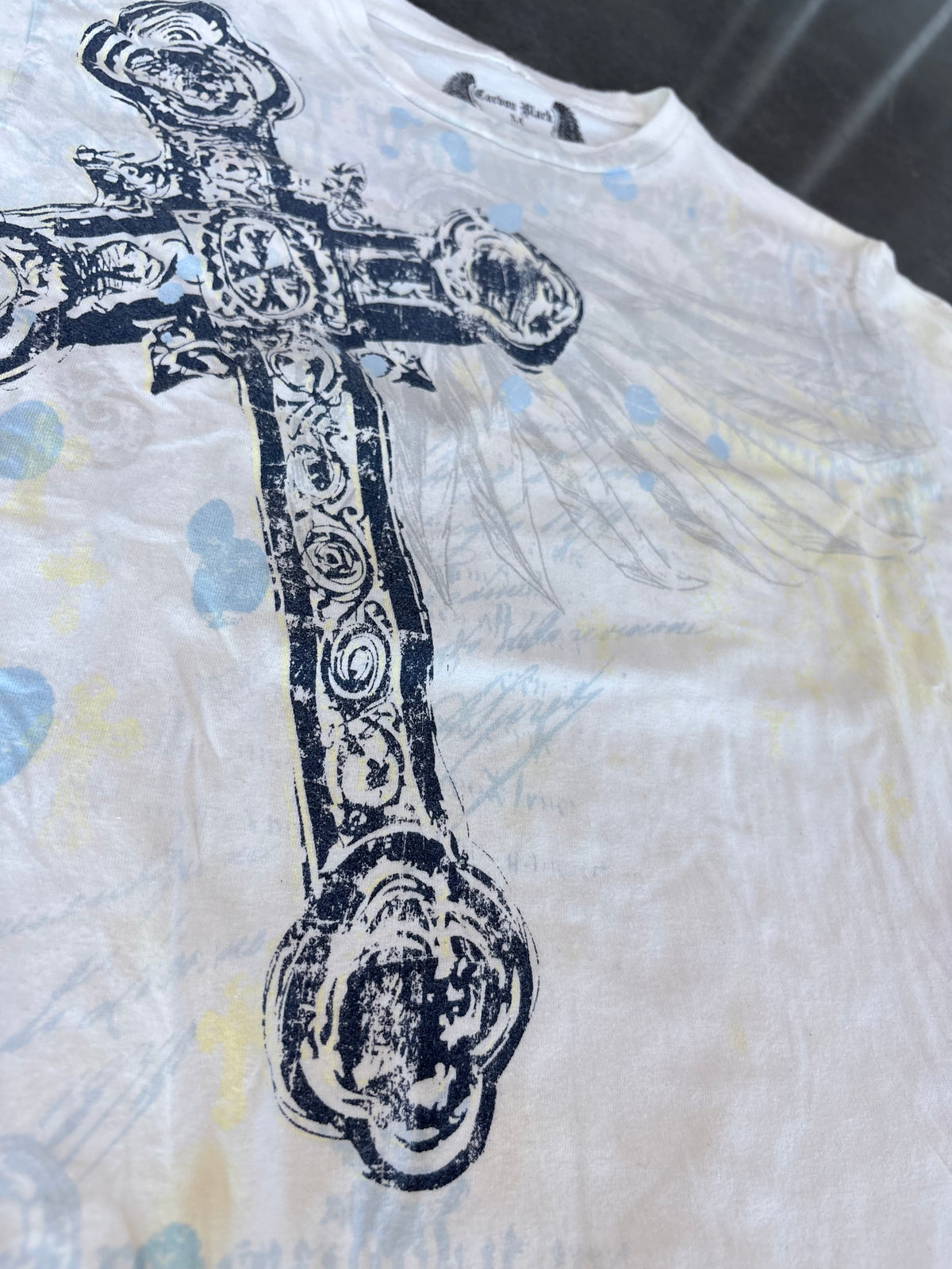 Grunge Y2K Cross Graphic Tee