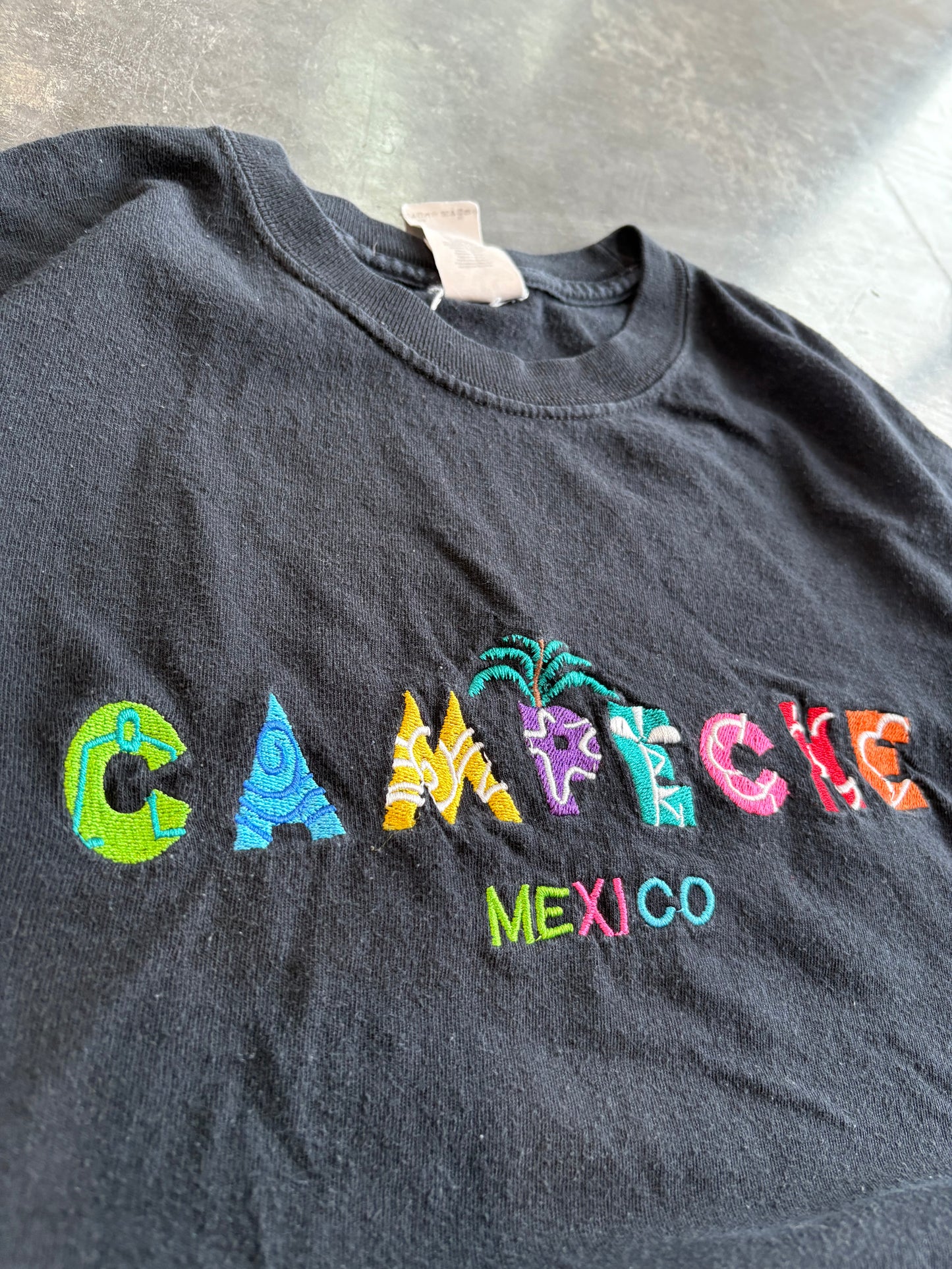 Vintage Campeche Mexico Embroidered Graphic Tee