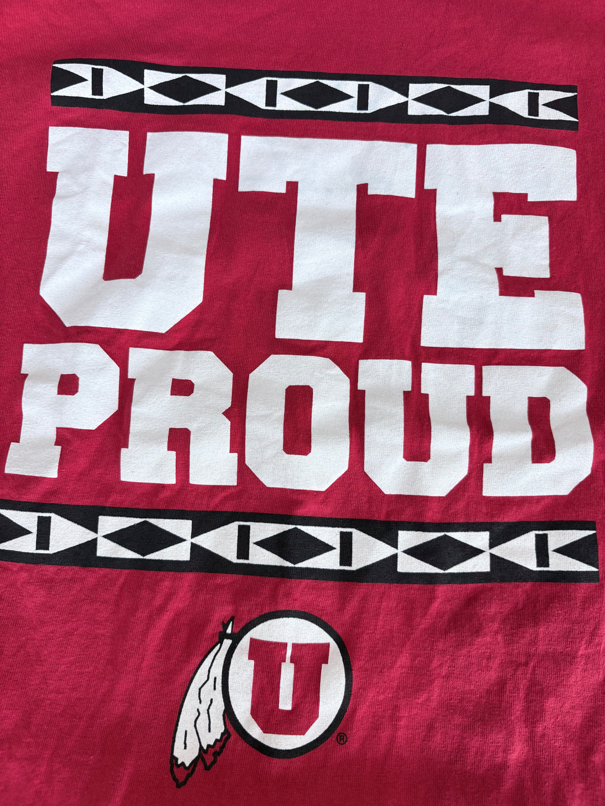 Y2K Utah Utes “Ute Proud” Tribal Graphic Tee