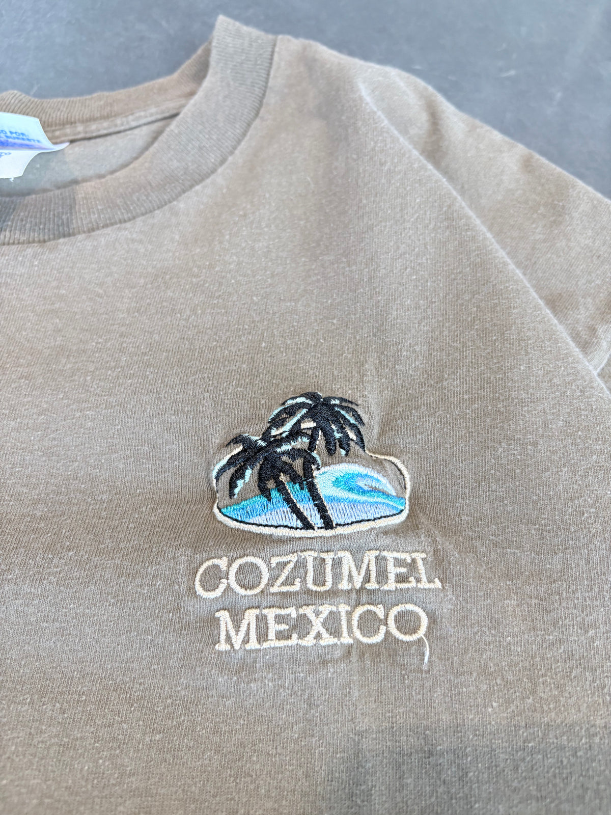 Vintage Conzumel Embroidered Chest Crest Graphic Tee