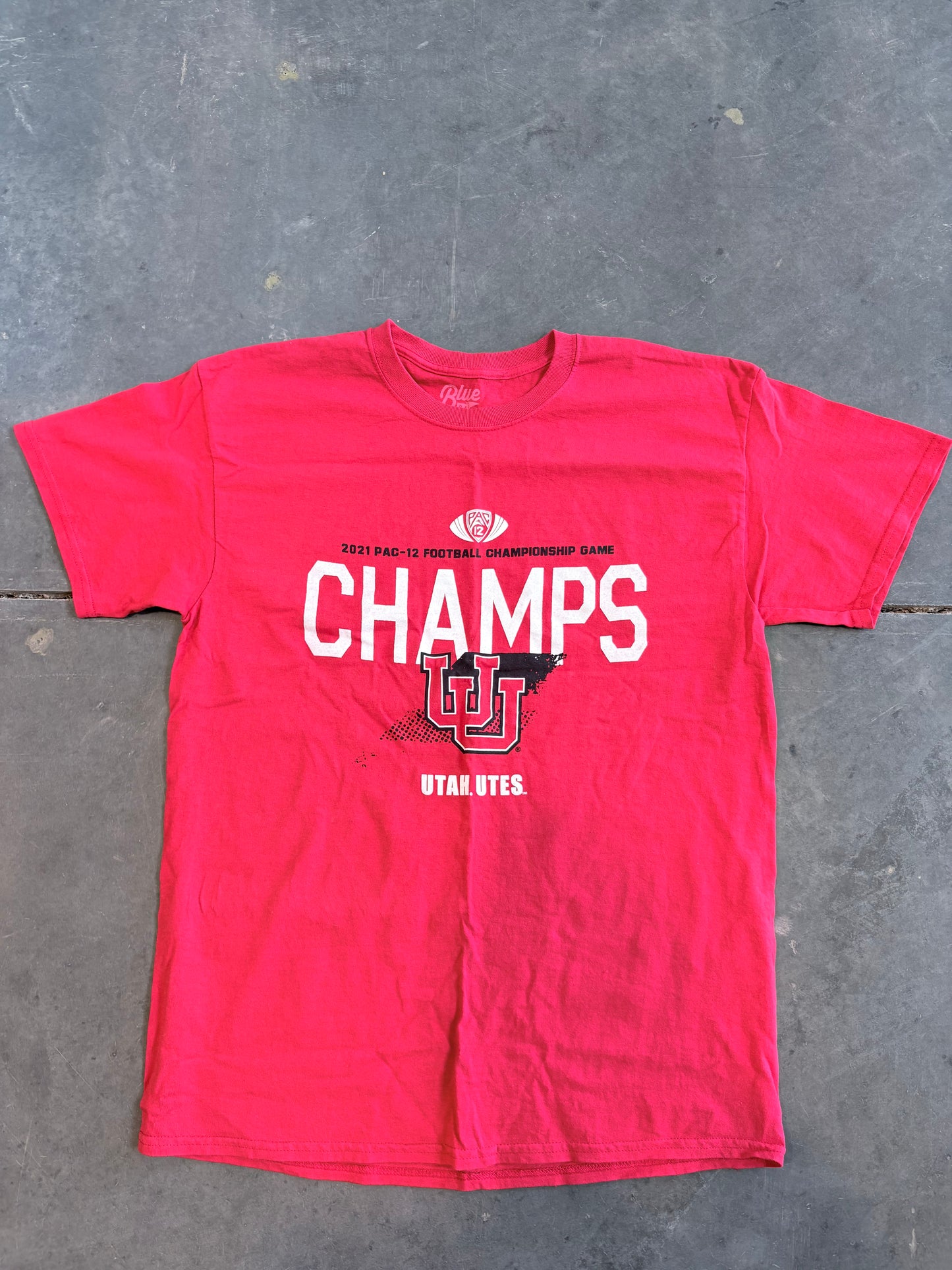 Utah Utes 2021 Pac 12 Champions Graphic Tee