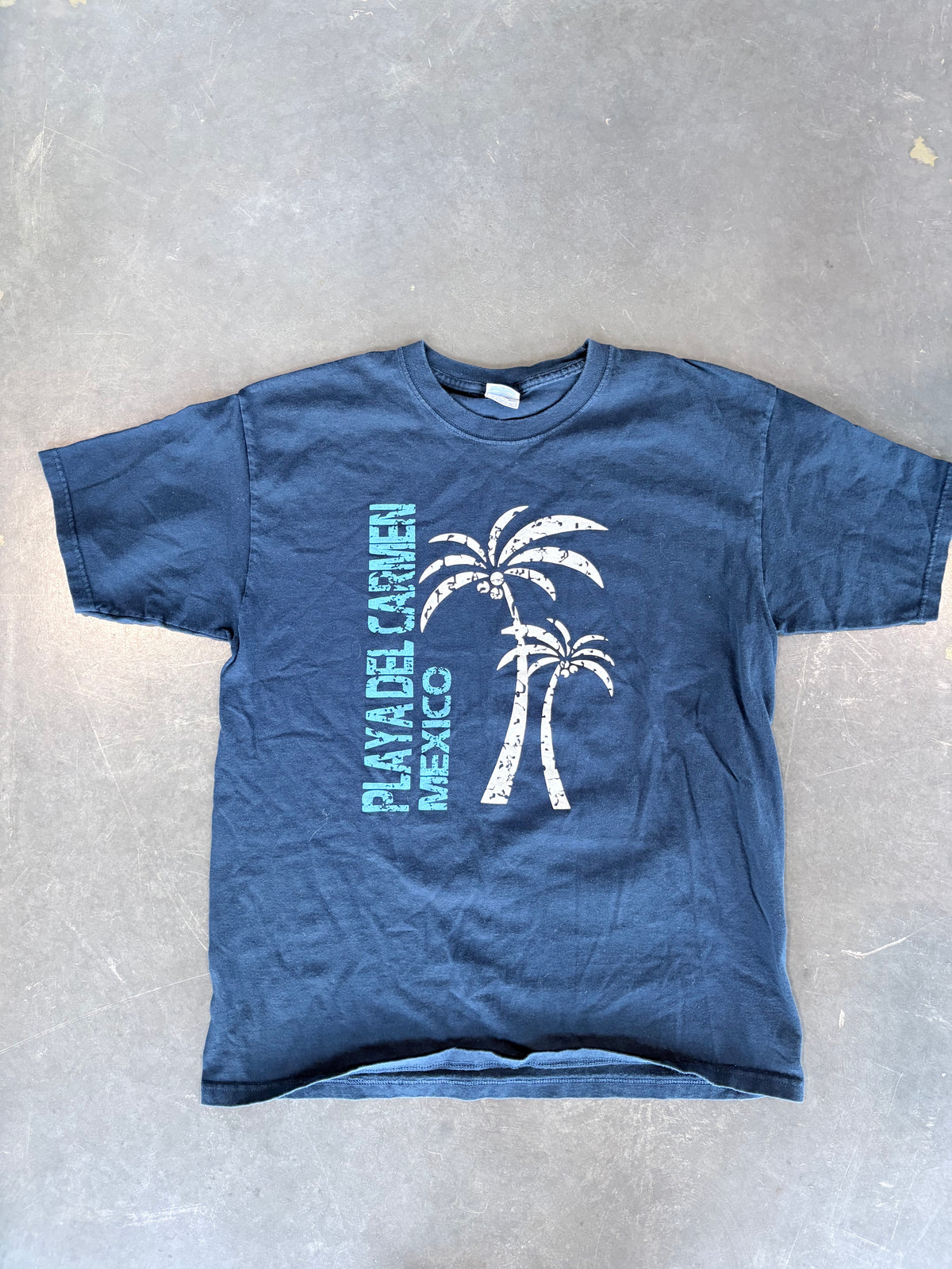 Y2K Playa del Carmen Palm Tree Graphic Tee