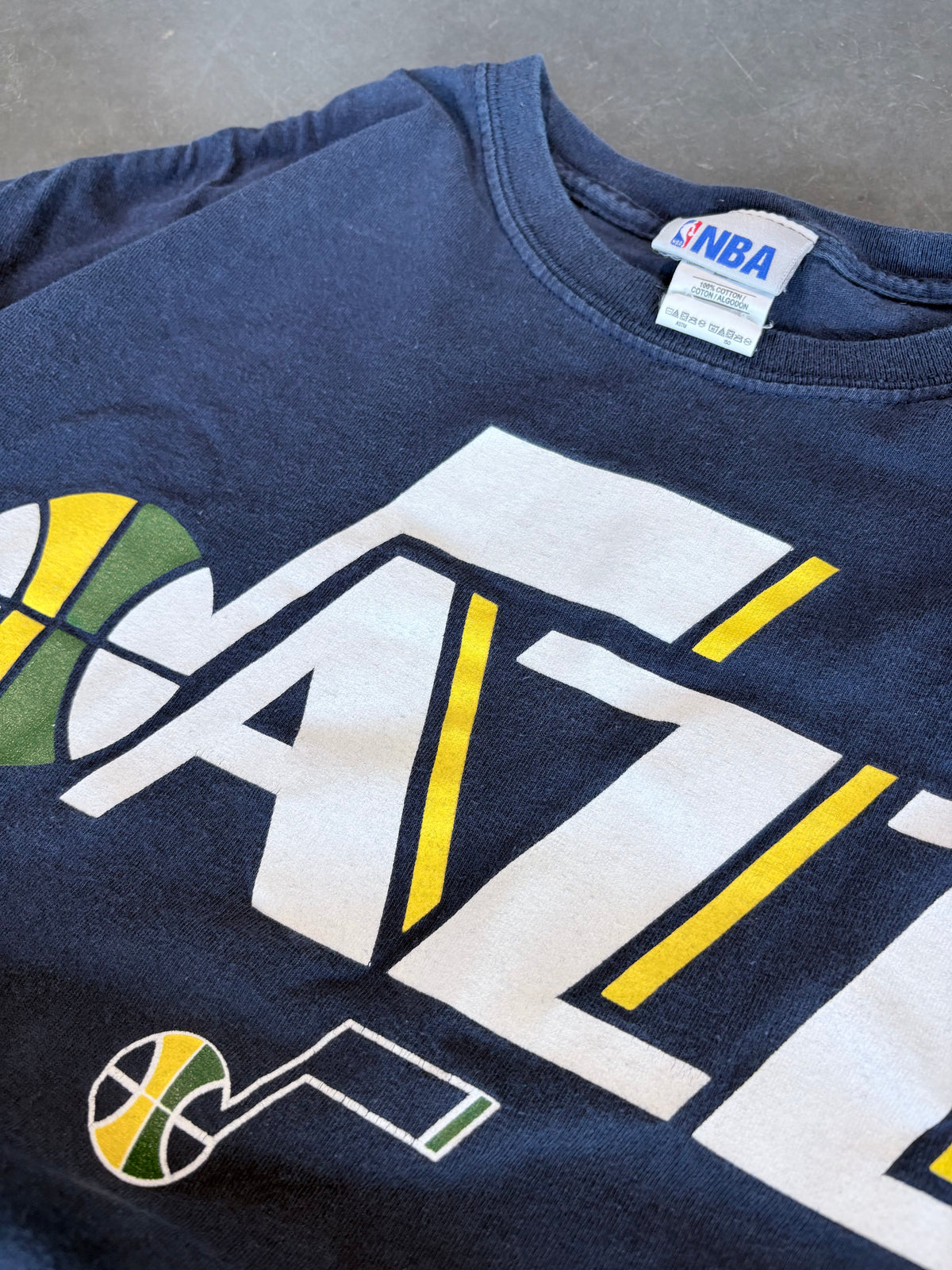 Y2K Utah Jazz Basketball Graphic Tee
