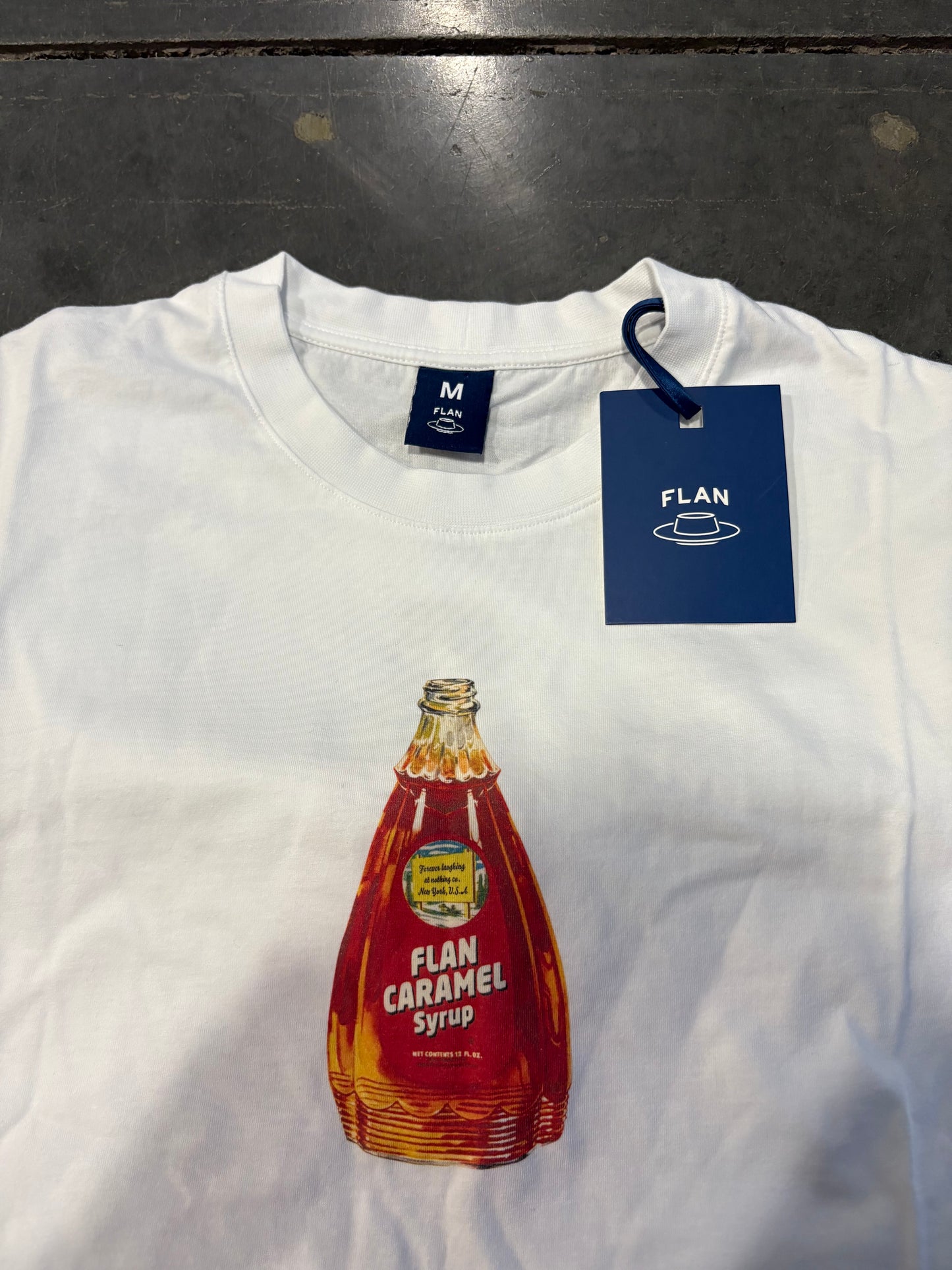FLAN Labs “Caramel Syrup” Graphic Tee *NEW WITH TAGS*