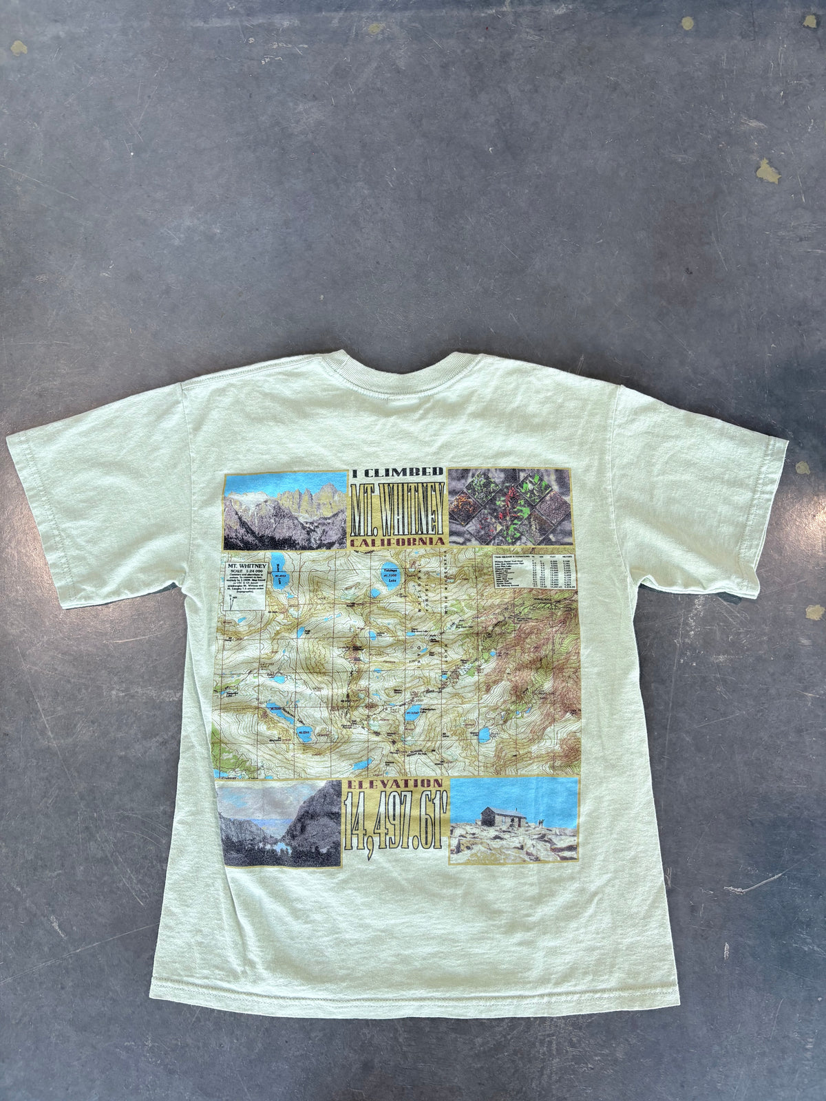 Vintage Y2K ‘I Climbed Mt. Whitney’ Trail Graphic Tee
