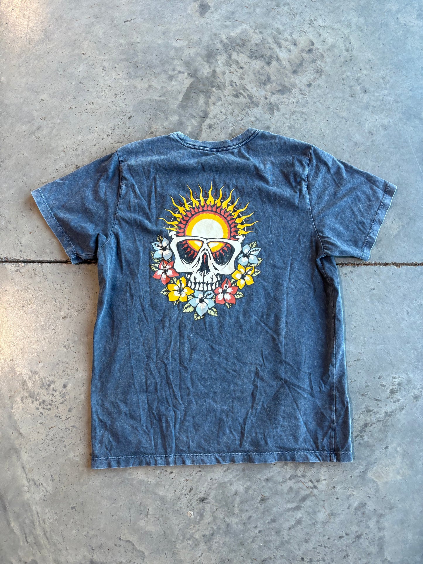Skeleton Hippy Graphic Tee