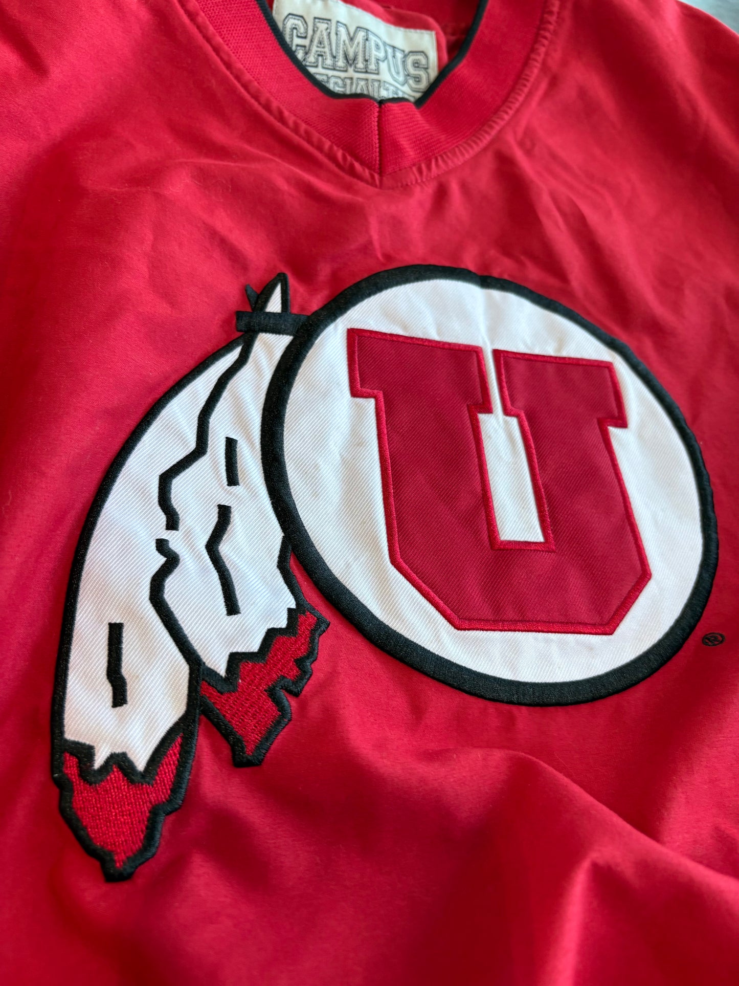 Vintage Y2K Utah Utes Varisty Windbreaker Jacket