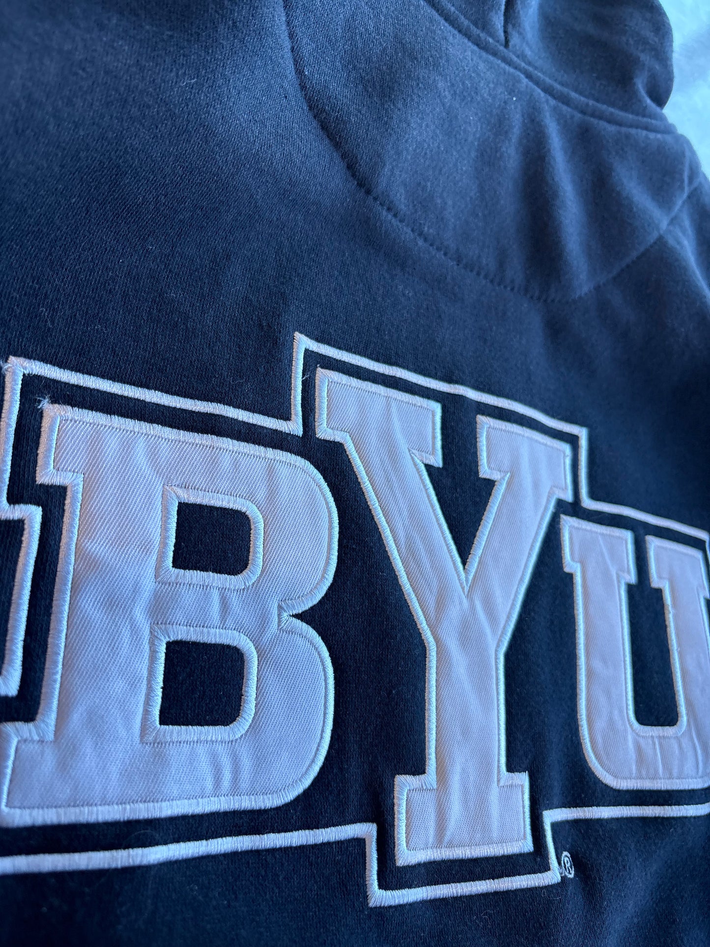 Vintage Y2K BYU Cougars Embroidered Graphic Hoodie