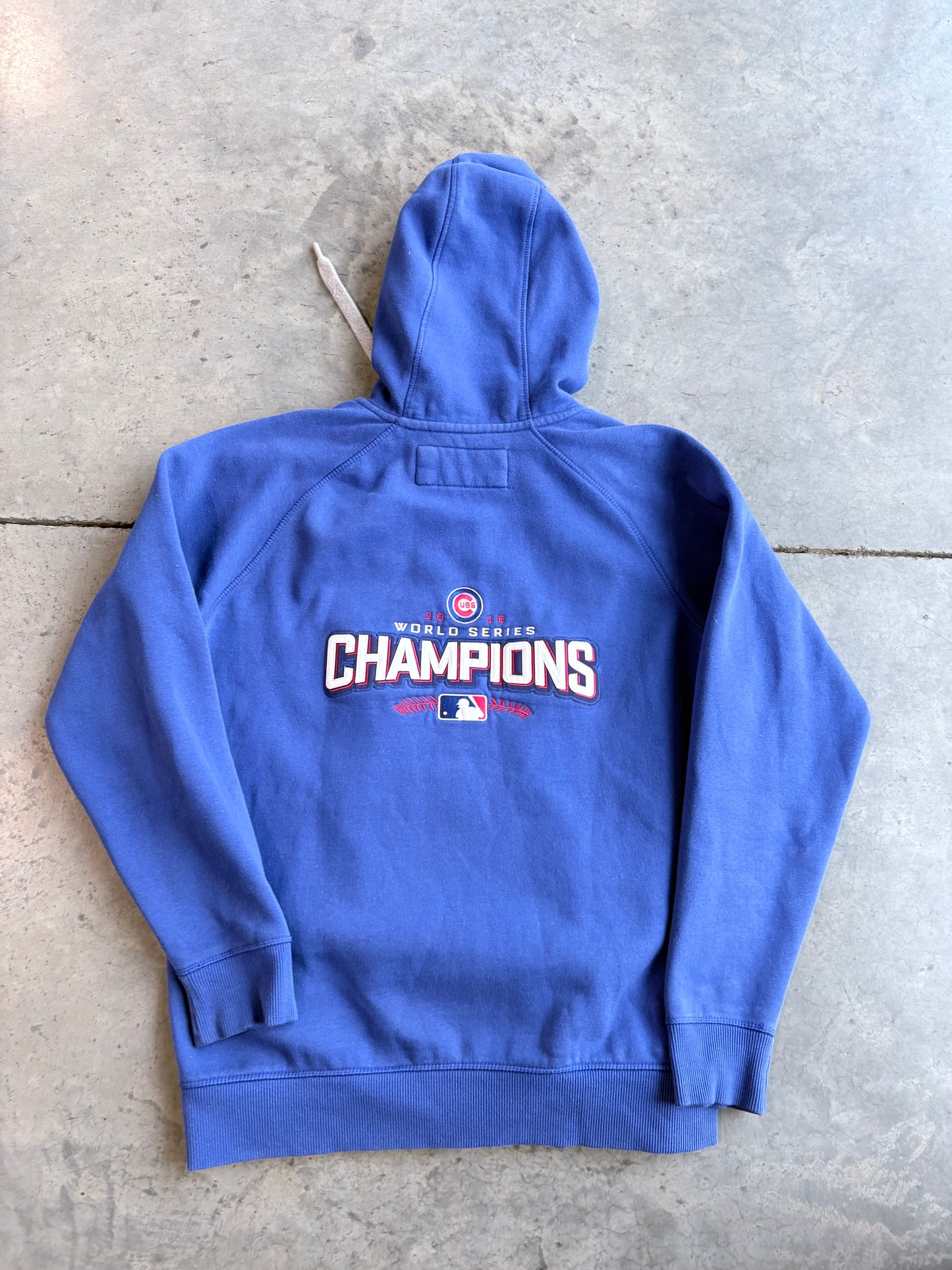 Chicago Cubs 2016 World Series Champions Embroidered Zip Up Hoodie