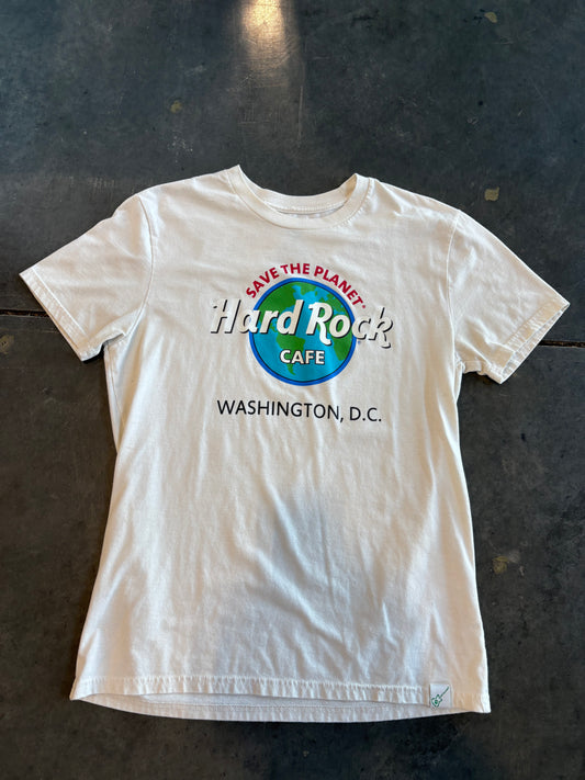 Hard Rock Cafe Save The Planet Washington DC Graphic Tee Gildan Size