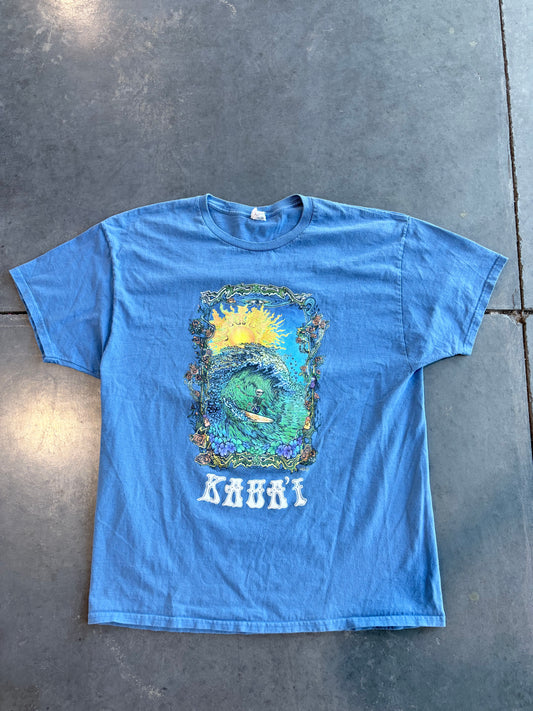 Grunge Kauai Surf Graphic Tee
