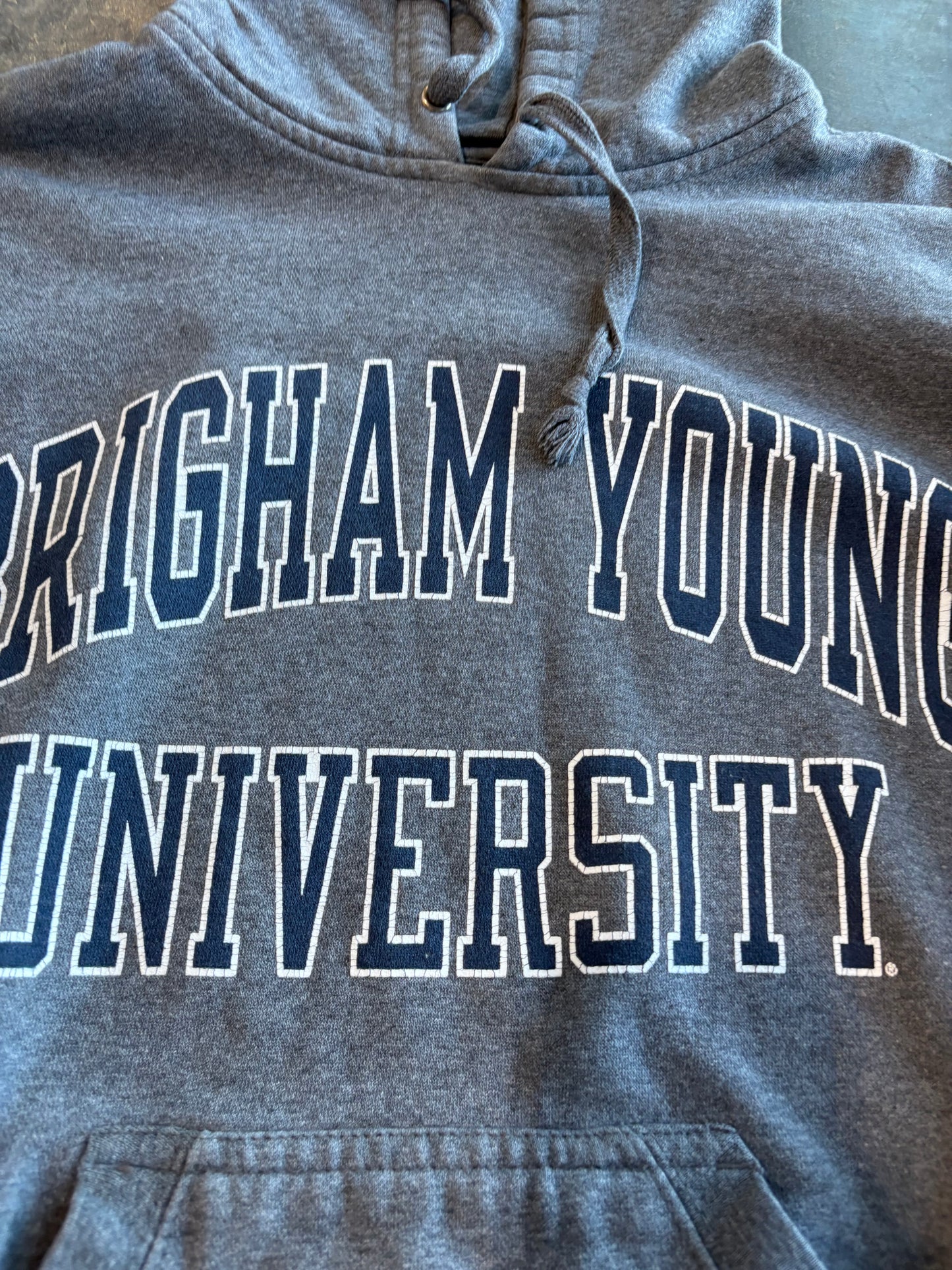 Y2K BYU Cougars Graphic Hoodie