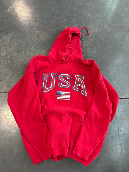 Vintage 90s USA Graphic Heavyweight Hoodie