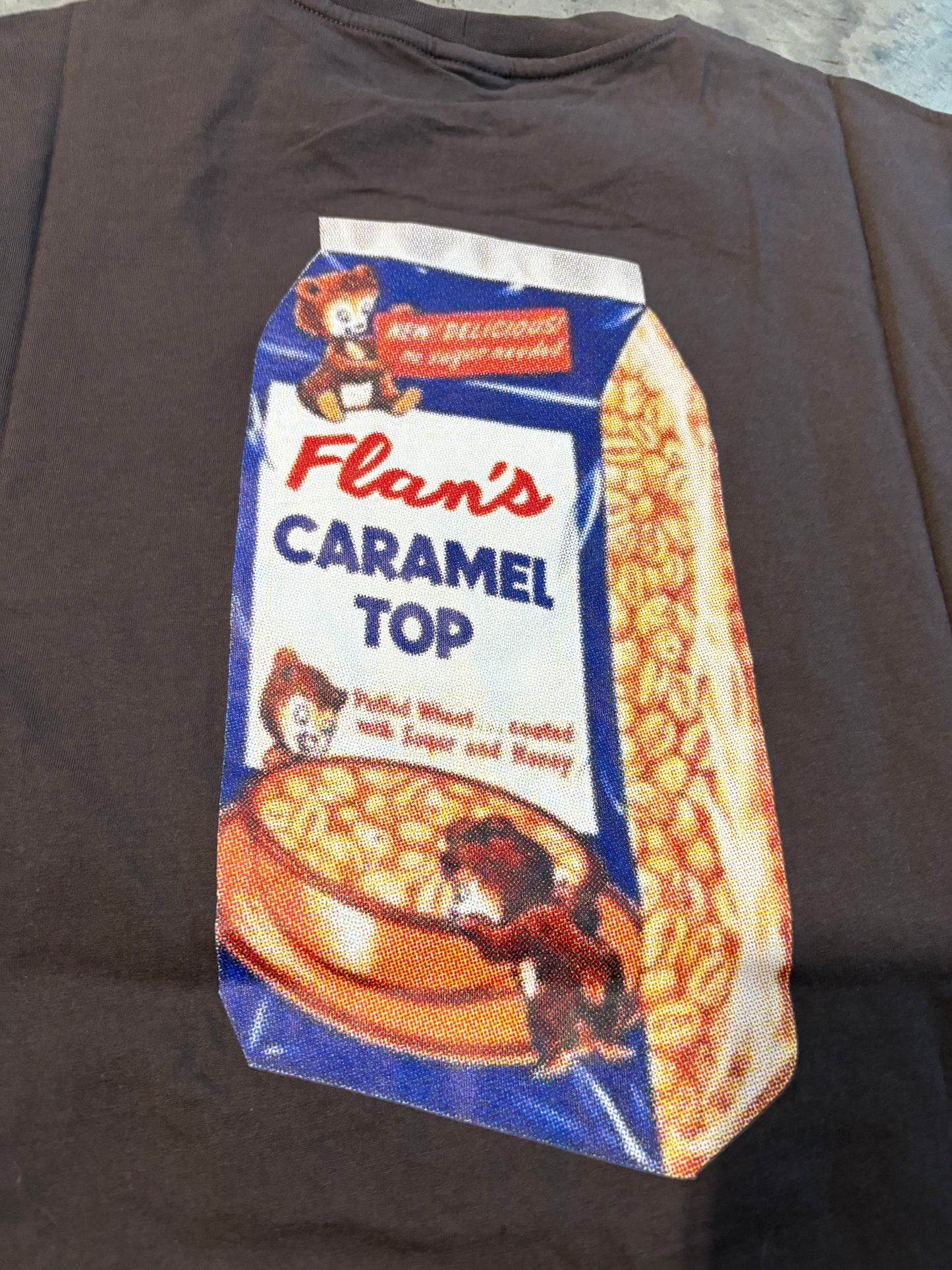 FLAN Labs “Caramel Top” Graphic Tee *NEW WITH TAGS*