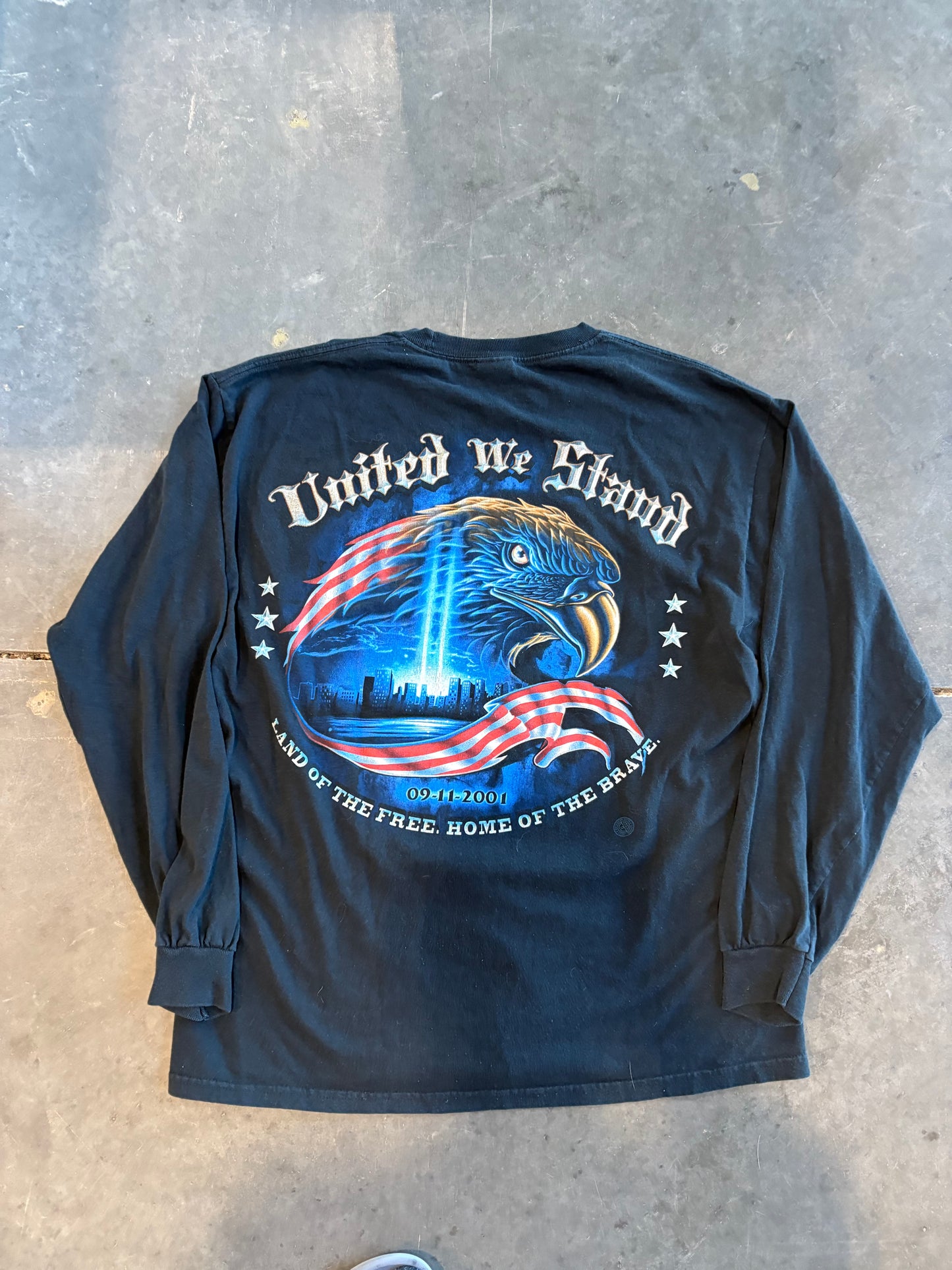 Y2K United We Stand 9/11 Graphic Long Sleeve
