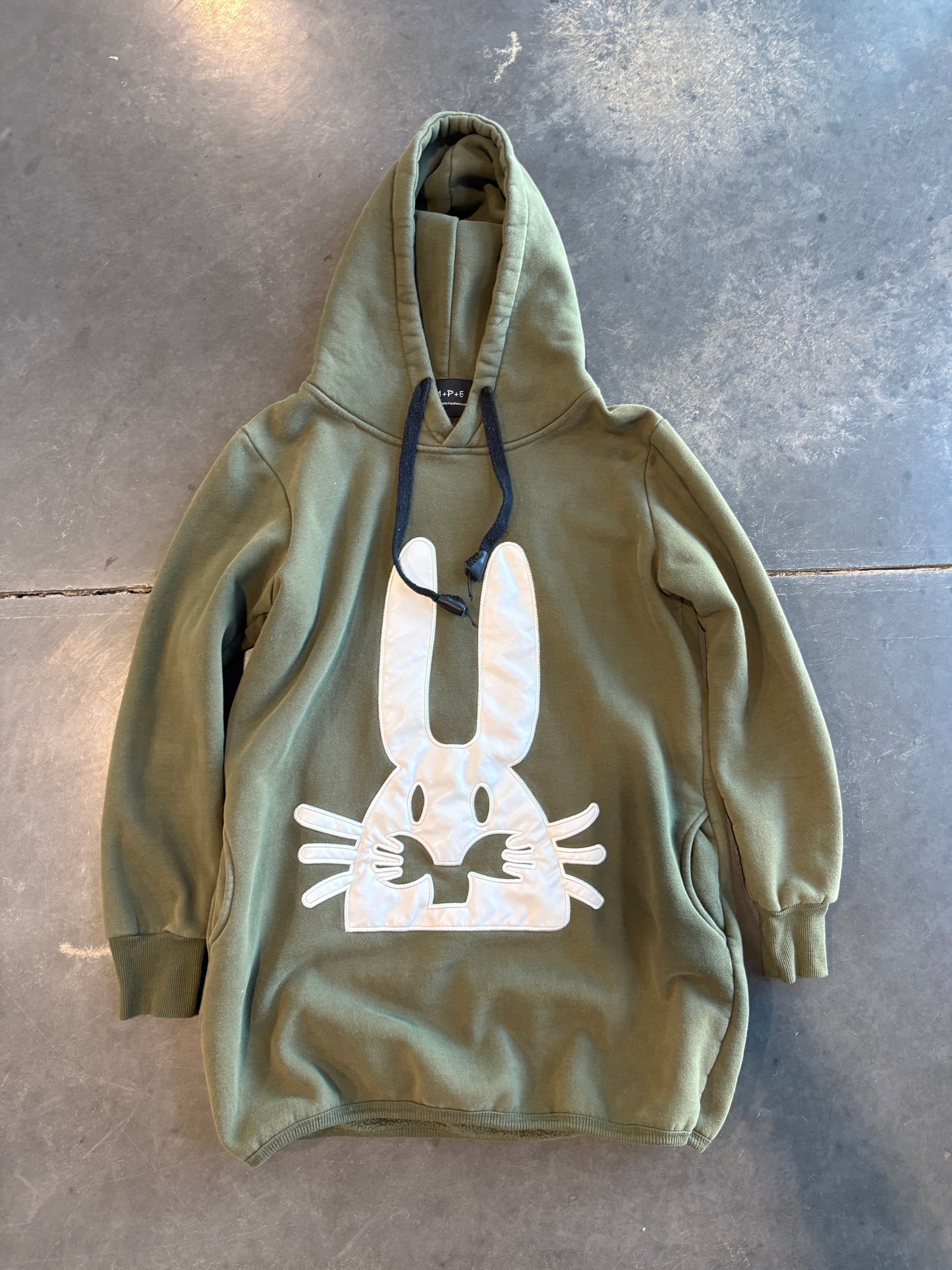 Grunge Bunny Graphic Hoodie