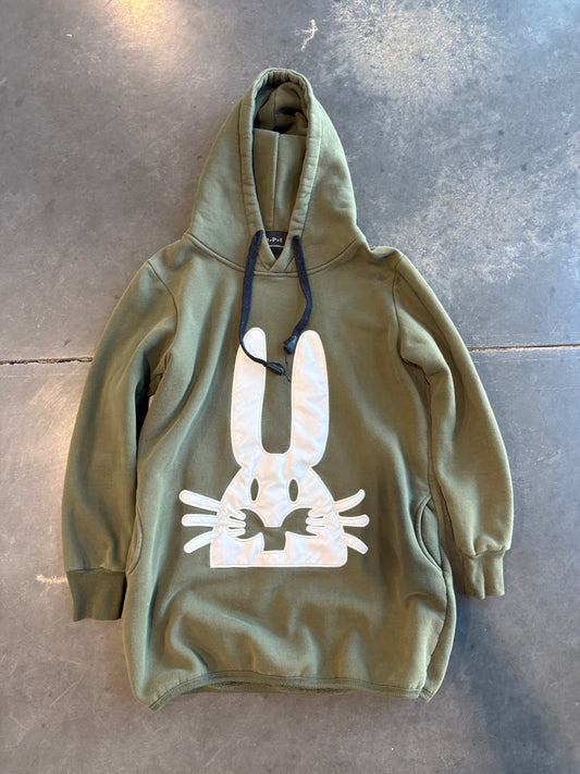 Grunge Bunny Graphic Hoodie