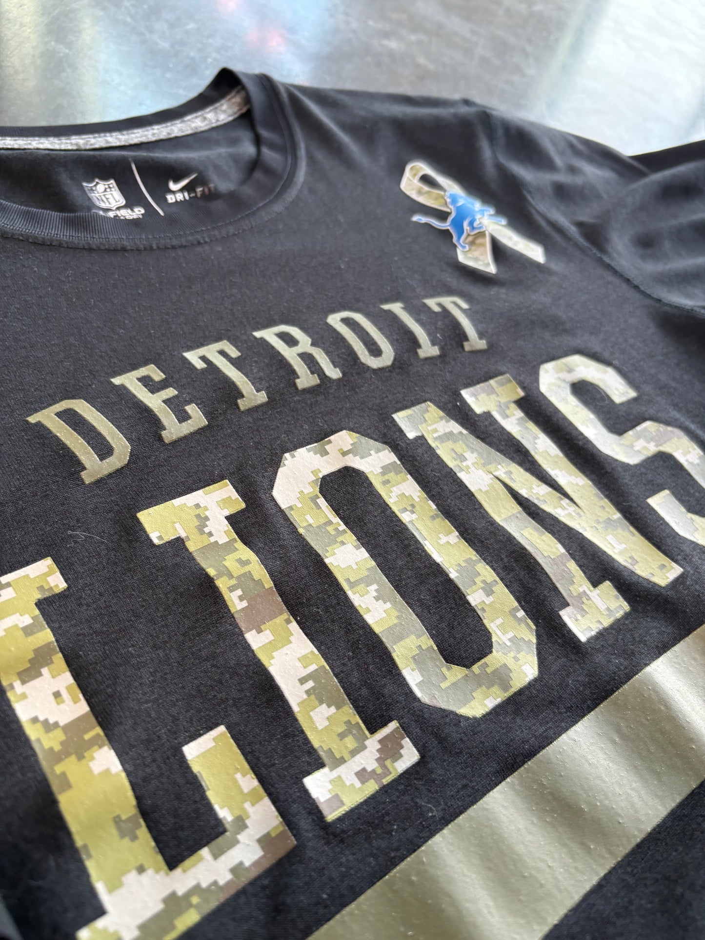 Detroit Lions Salute to Service On Field Training Jersey