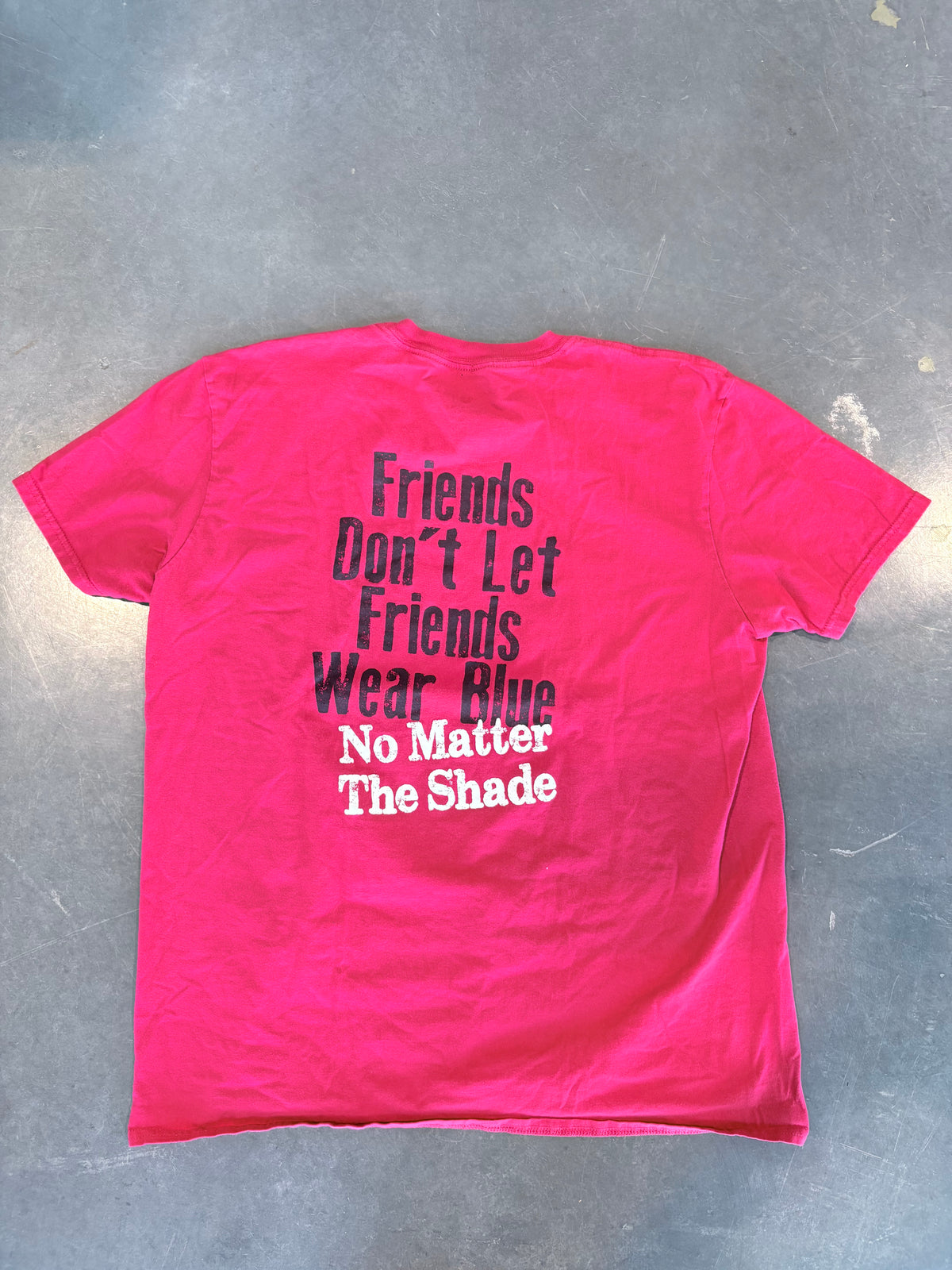Utah Utes “Friends Don’t Let Friends Wear Blue” Holy War Graphic Tee