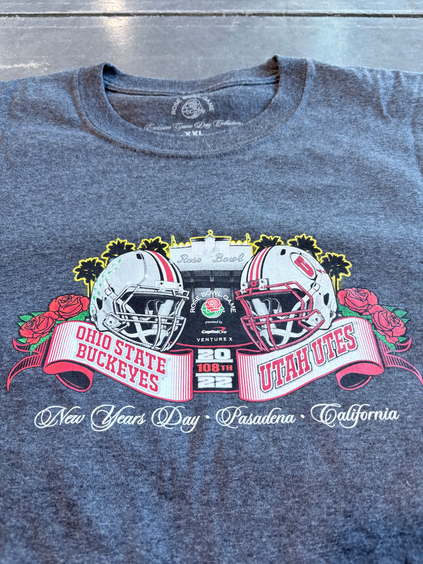 Utah Utes vs Ohio State 2022 Rose Bowl Graphic Tee