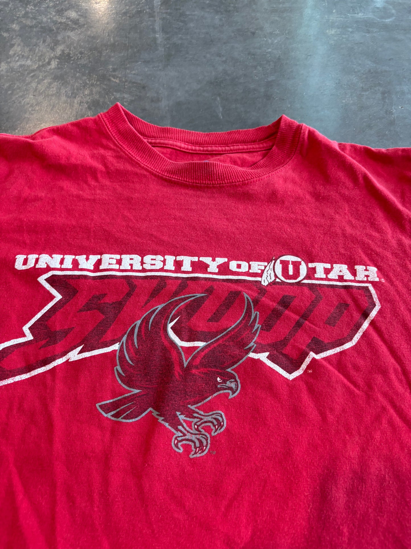Utah Utes Vintage Y2K Swoosh Graphic Tee