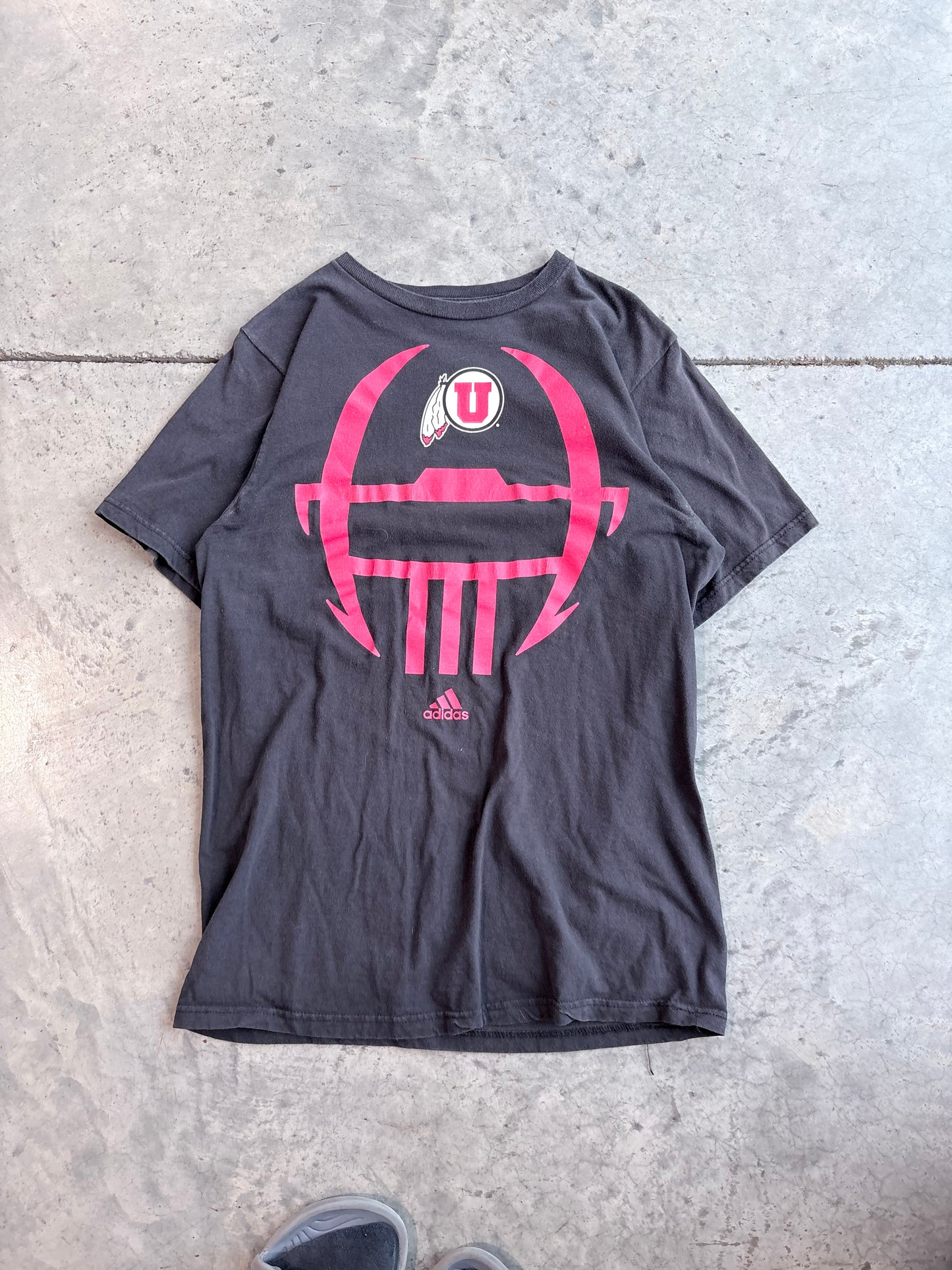 Y2K Utah Utes Football Adidas Graphic Tee