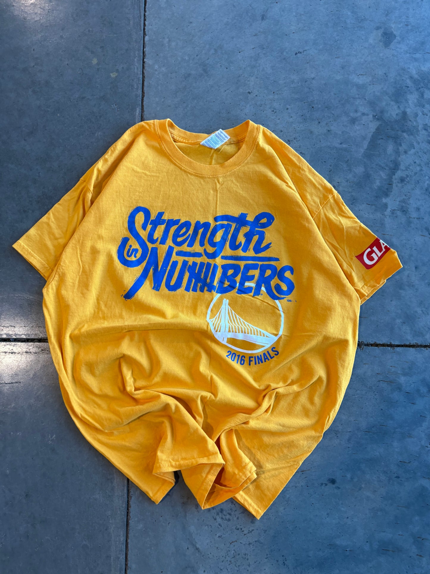 Gold State Warriors Graphic Tee