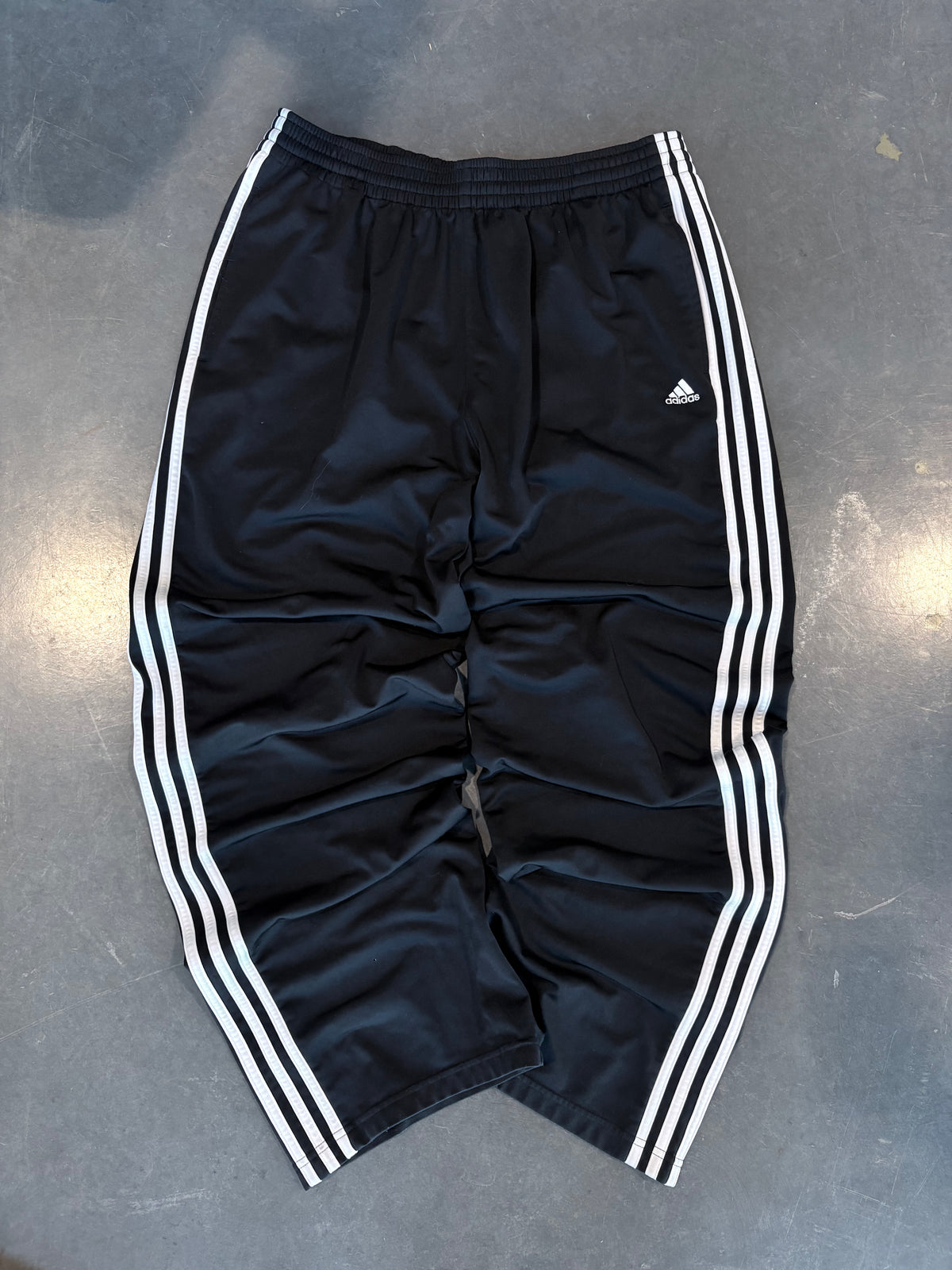 Vintage Y2K Adidas Baggy Open Bottom Track Pants
