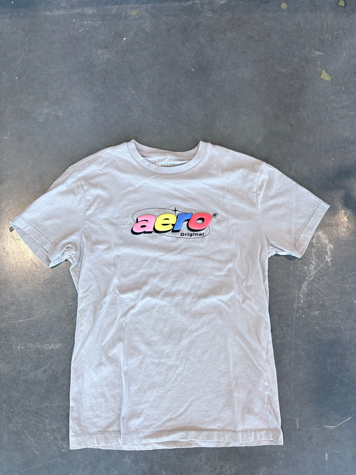 Aeropostale Y2K Puff Print Streetwear Graphic Tee