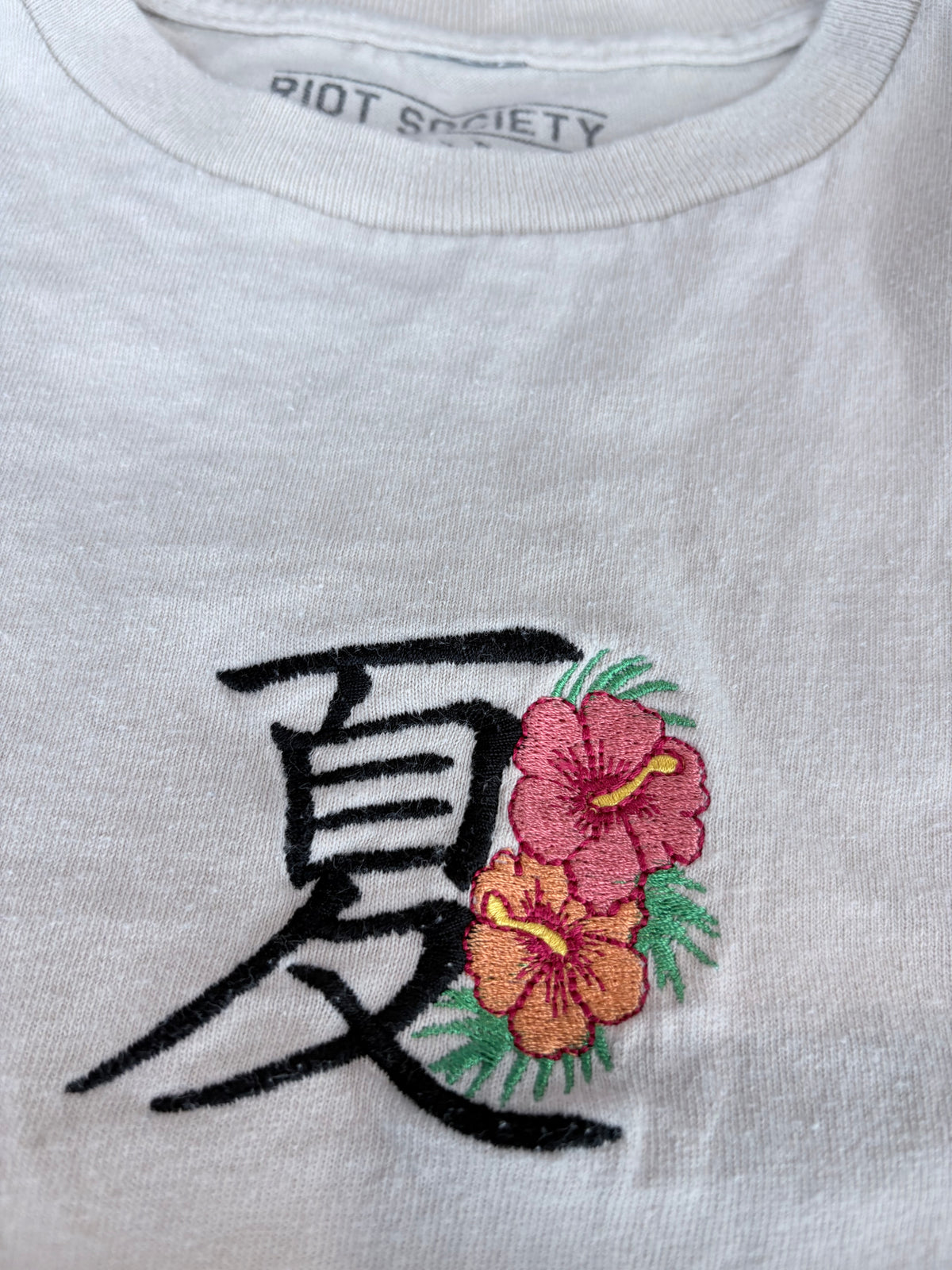 Japanese Embroidered Streetwear Graphic Tee