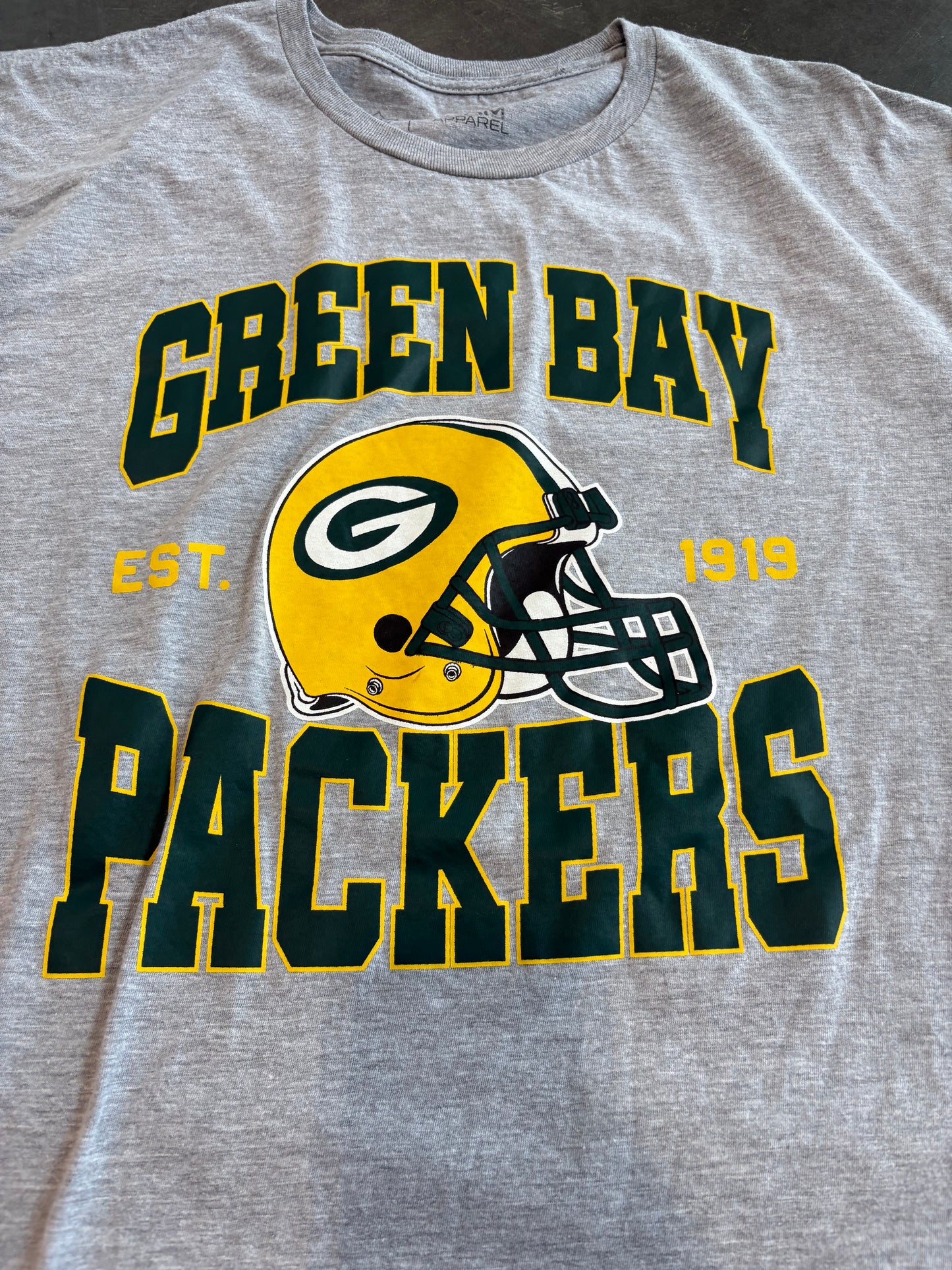 Green Bay Packers Graphic Tee Gildan Size