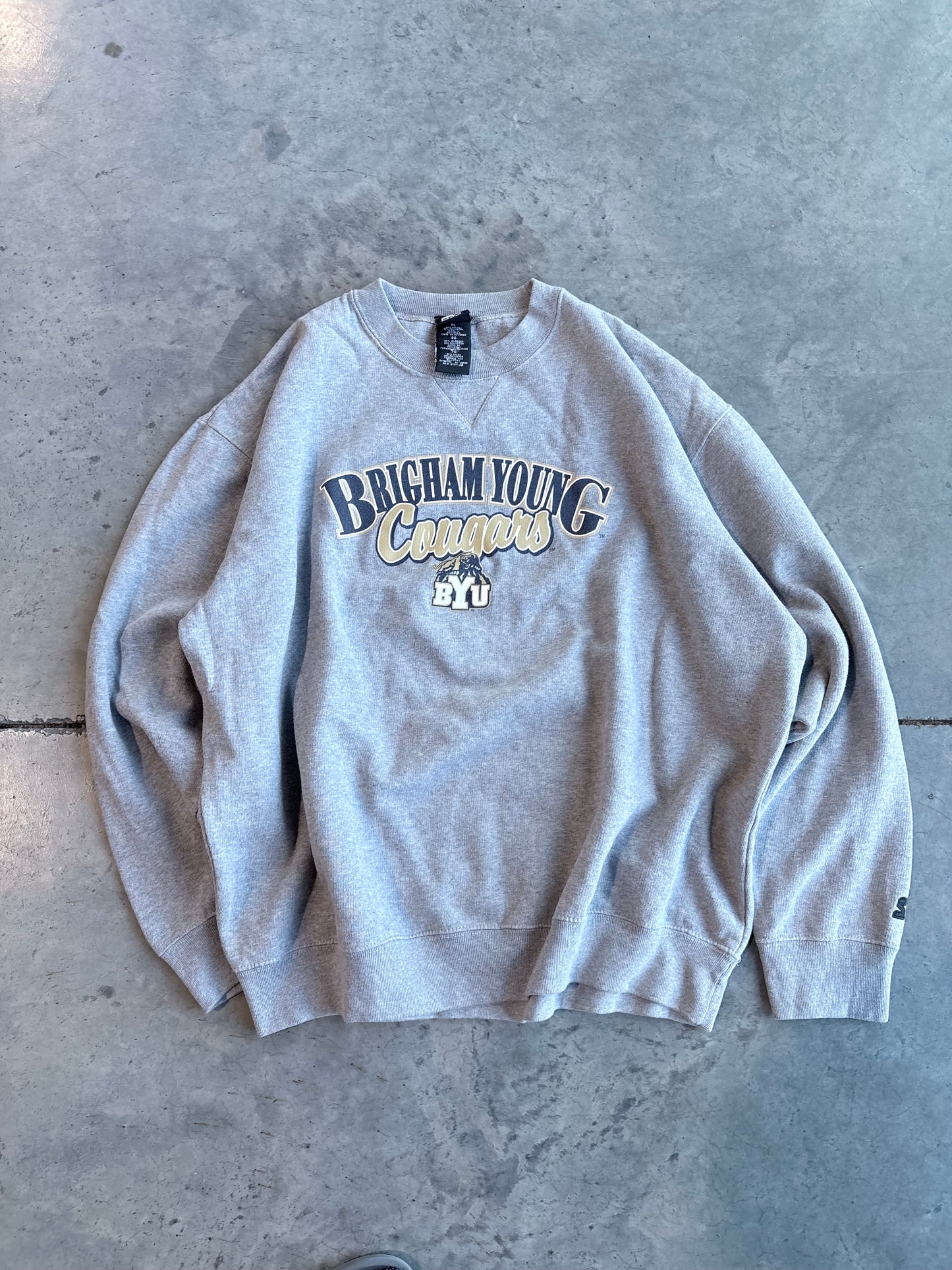 Vintage Y2K BYU Cougars Starter Graphic Sweater