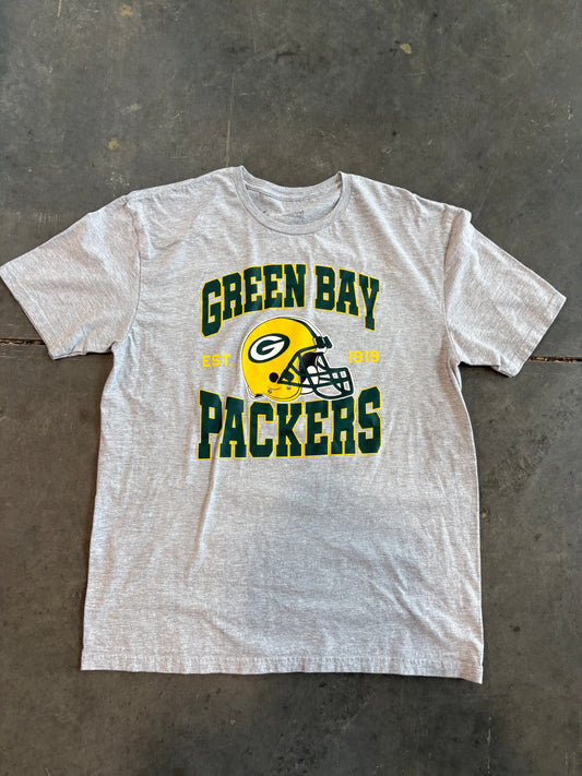 Green Bay Packers Graphic Tee Gildan Size