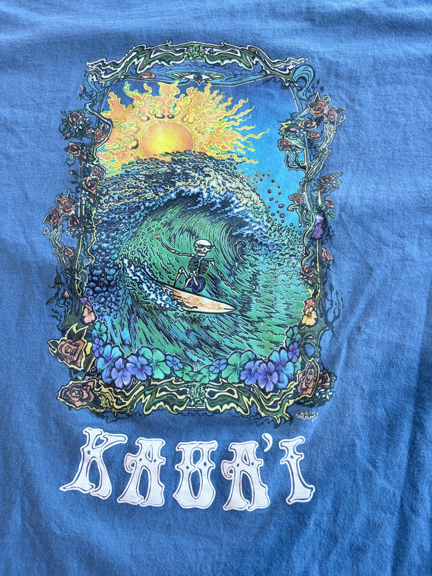 Grunge Kauai Surf Graphic Tee