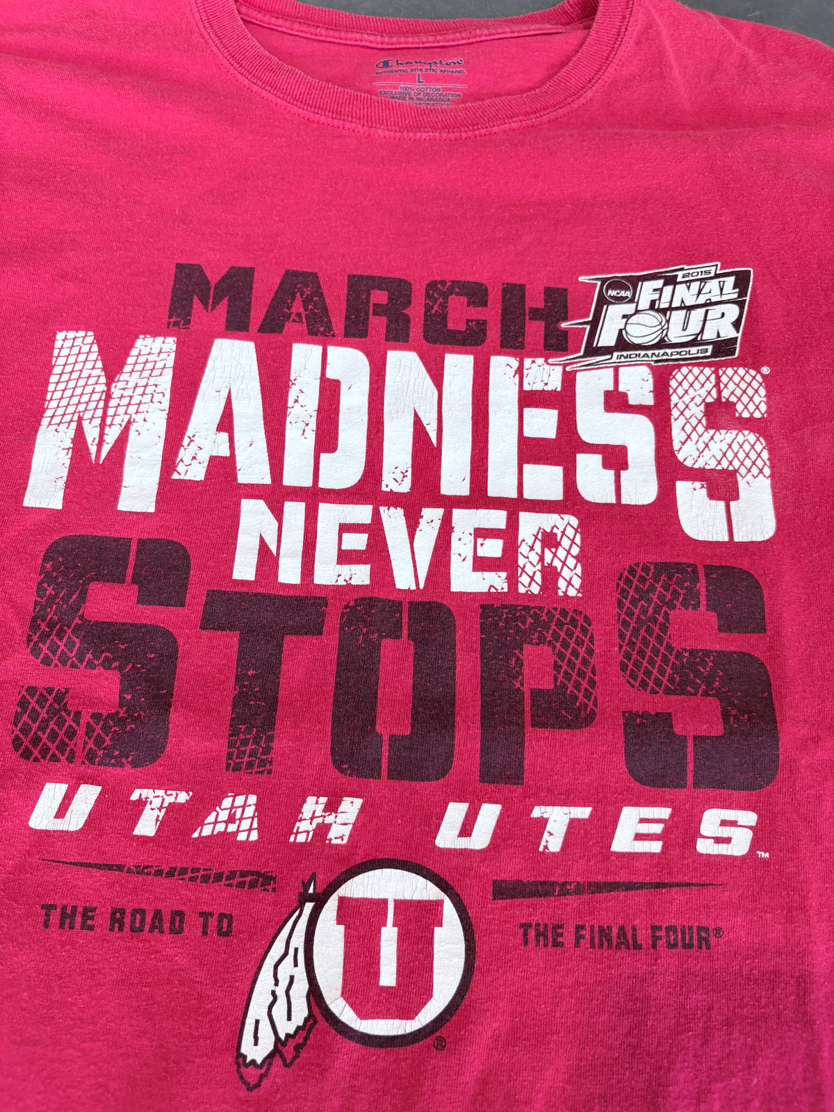 2015 Utah Utes Basketball NCAA Final Four Graphic Tee