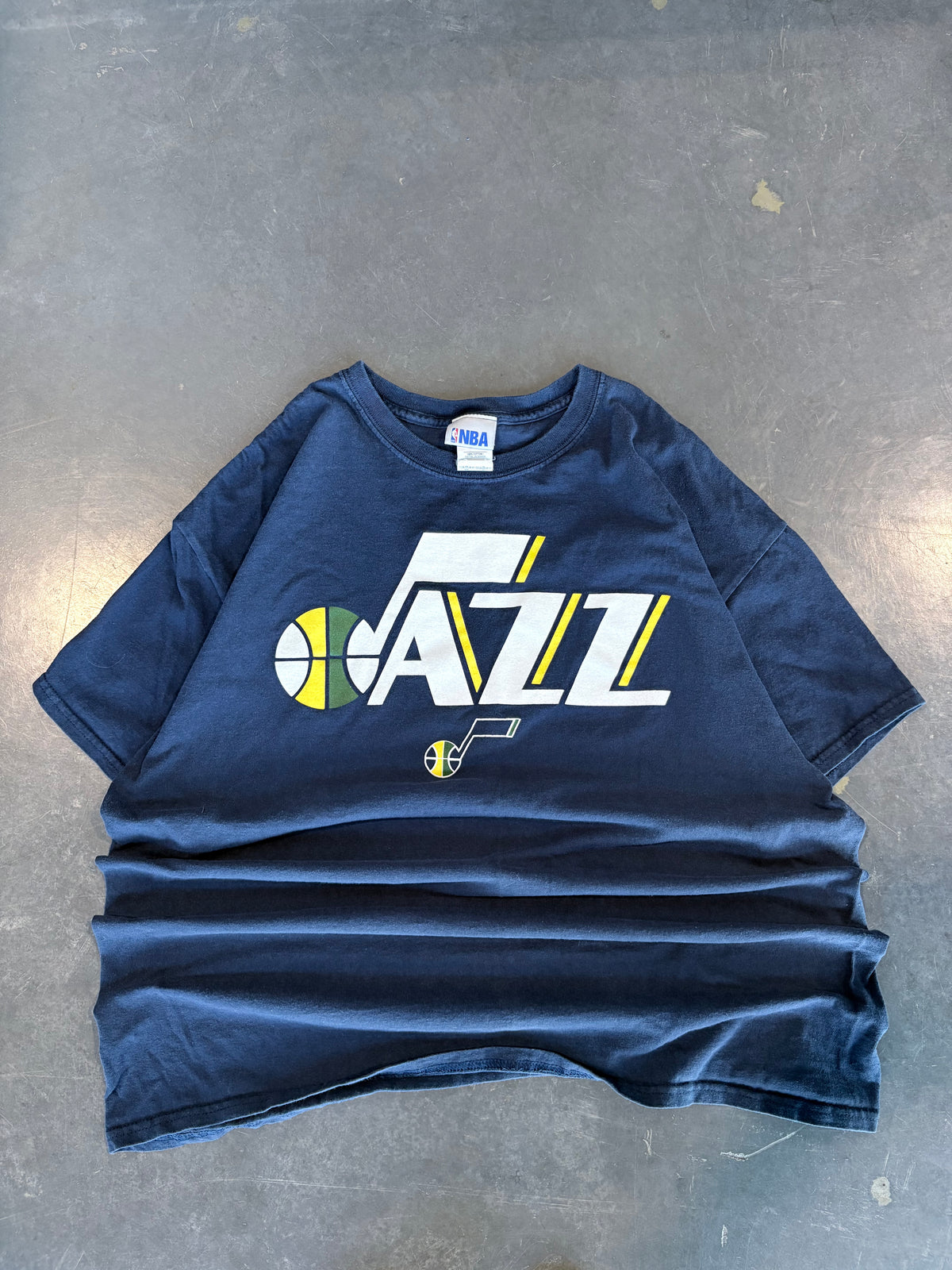 Y2K Utah Jazz Basketball Graphic Tee