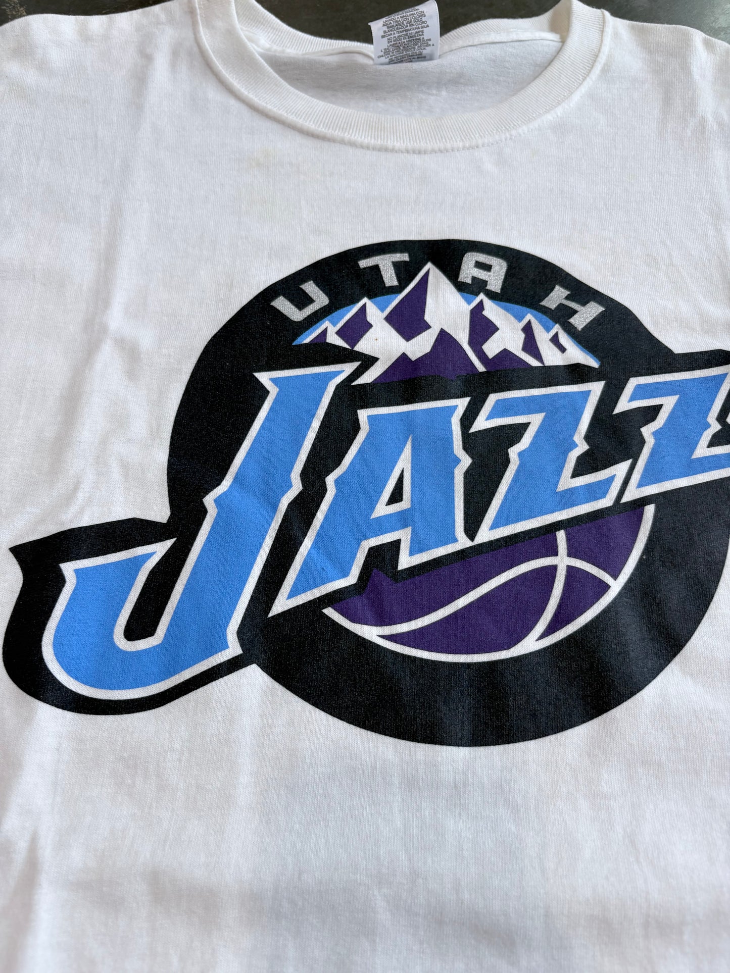 Y2K Utah Jazz Logo Graphic Tee