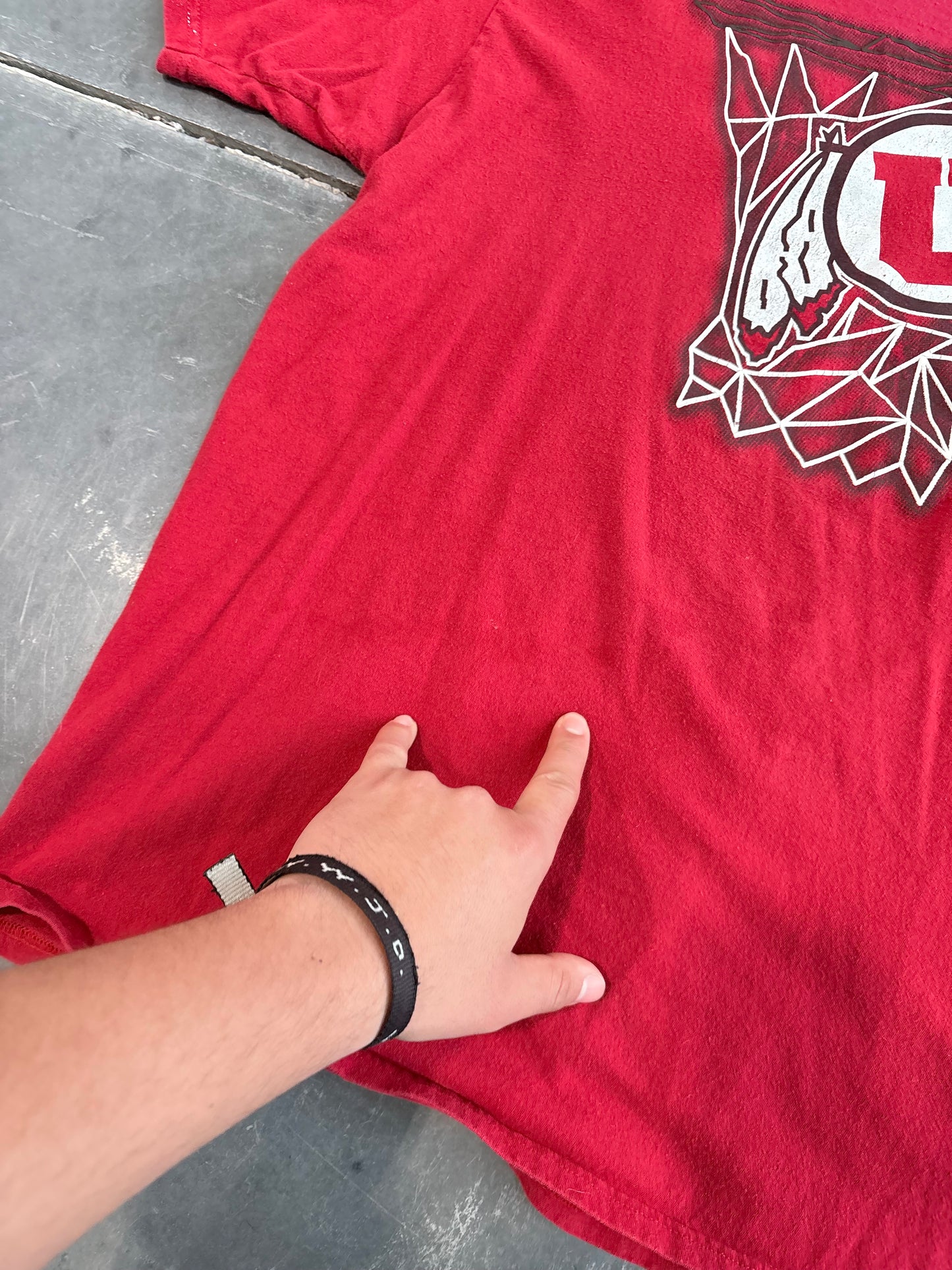 Y2K Utah Utes Basketball Adidas Graphic Tee
