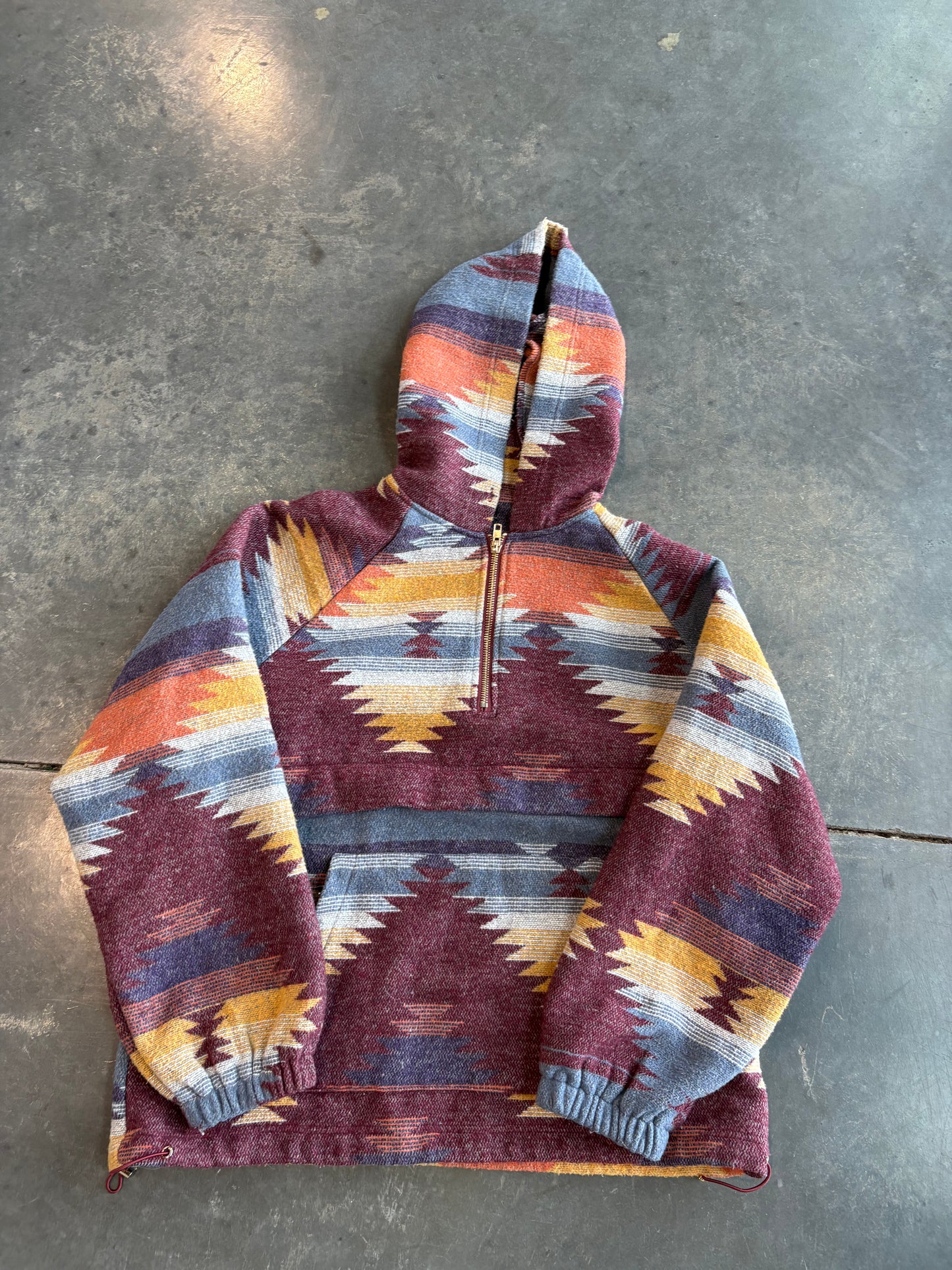 Vintage Aztec Print Hoodie