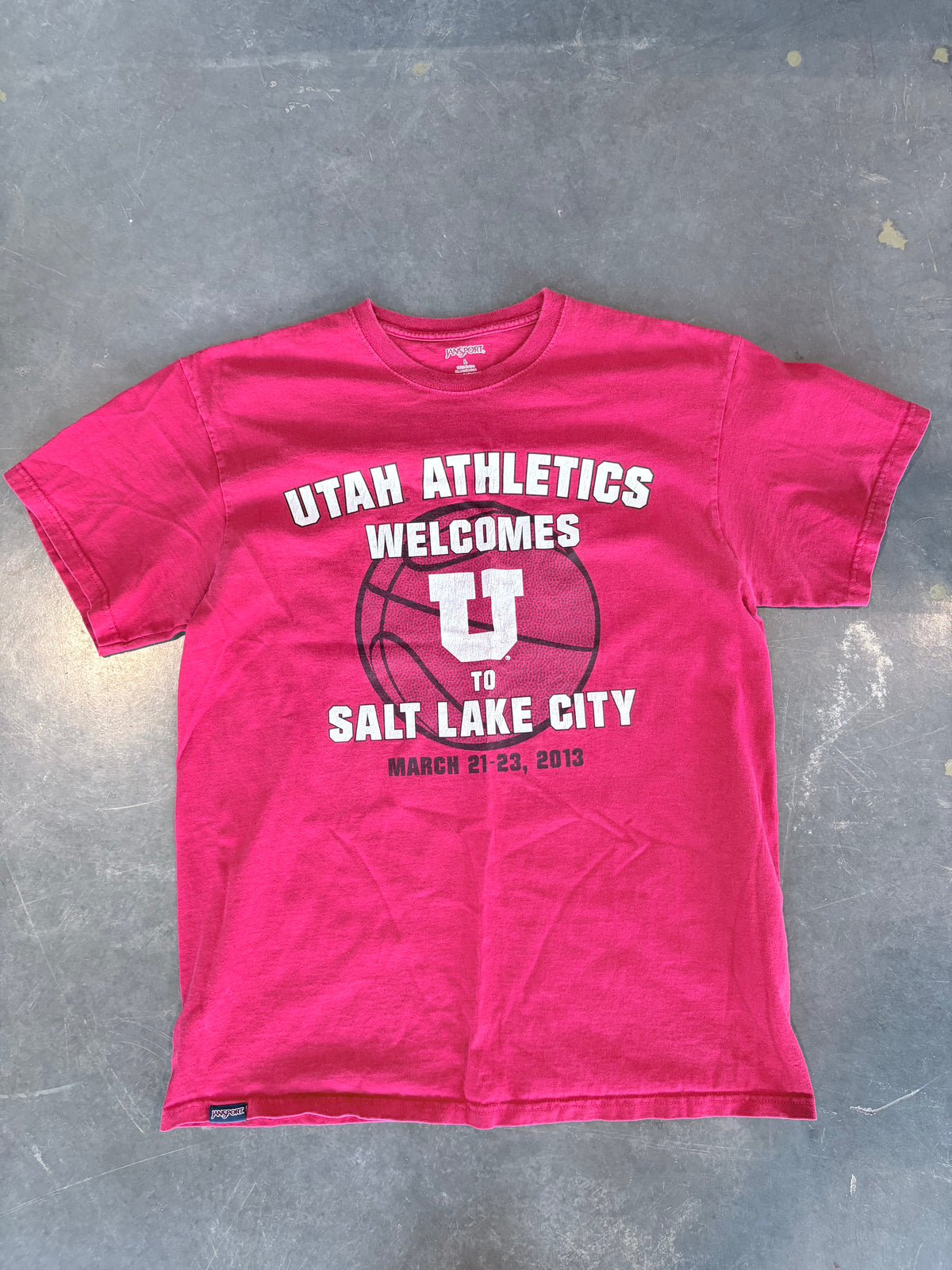 2013 Utah Utes Athletics Basketball Graphic Tee