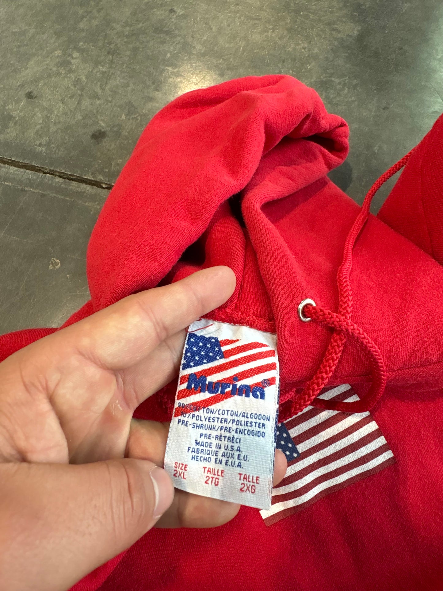 Vintage 90s USA Graphic Heavyweight Hoodie