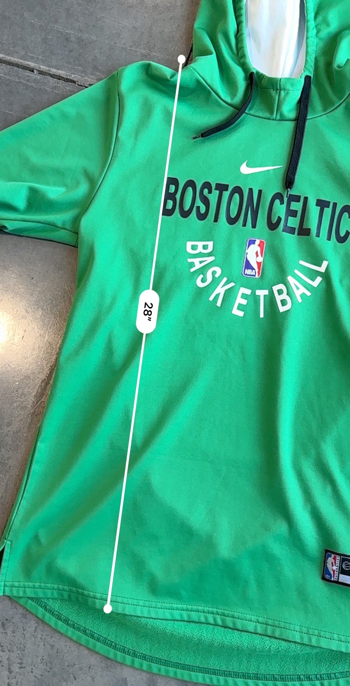 Boston Celtics Basketball Player Issued Training Hoodie