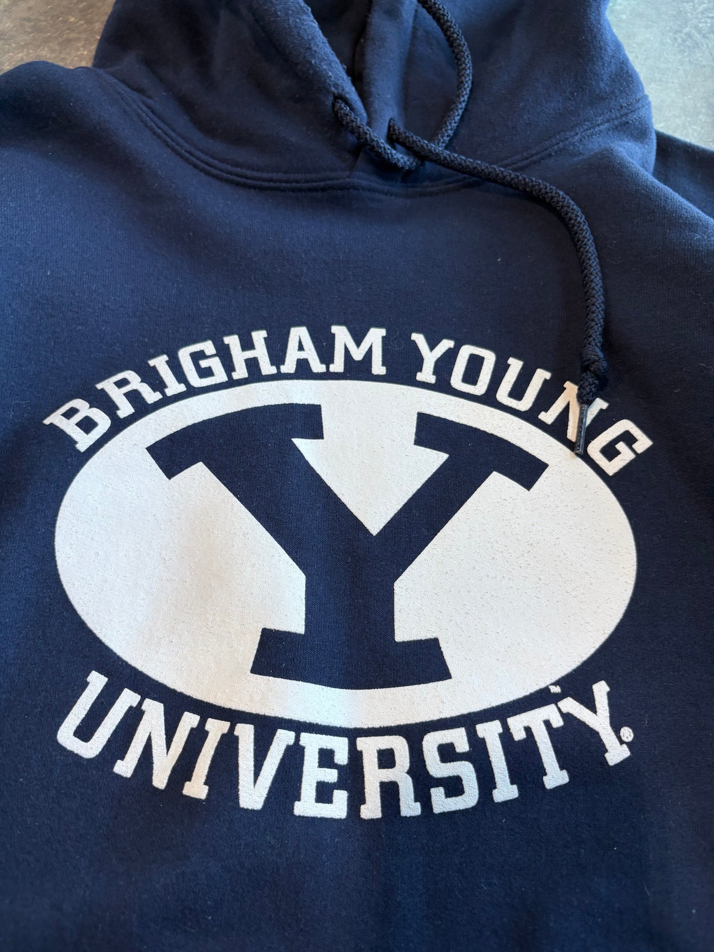 Y2K BYU Cougars Graphic Hoodie