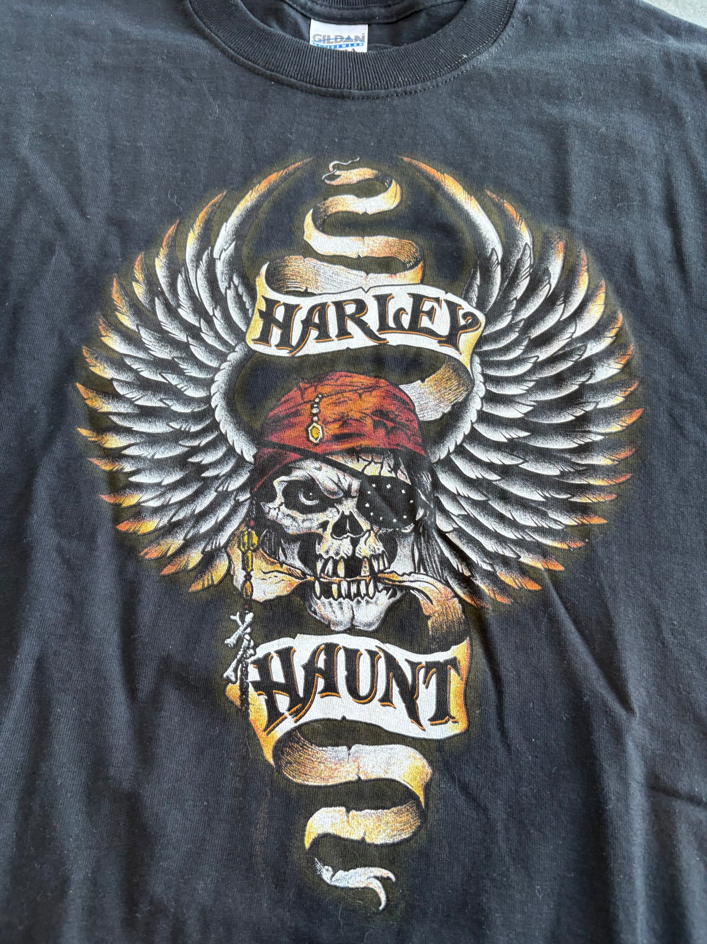 Grunge Harley Haunt Y2K Graphic Tee