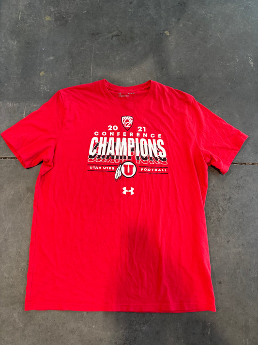 Utah Utes 2021 Conference Champions Graphic Tee