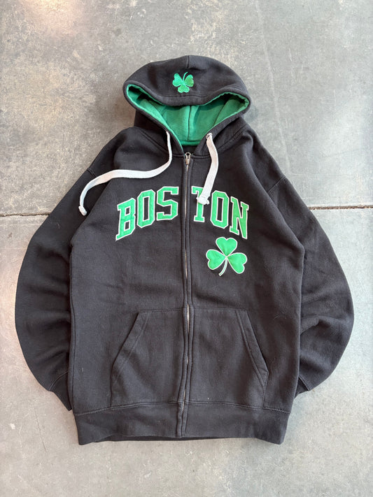 Boston Celtics Graphic Zip Up Hoodie