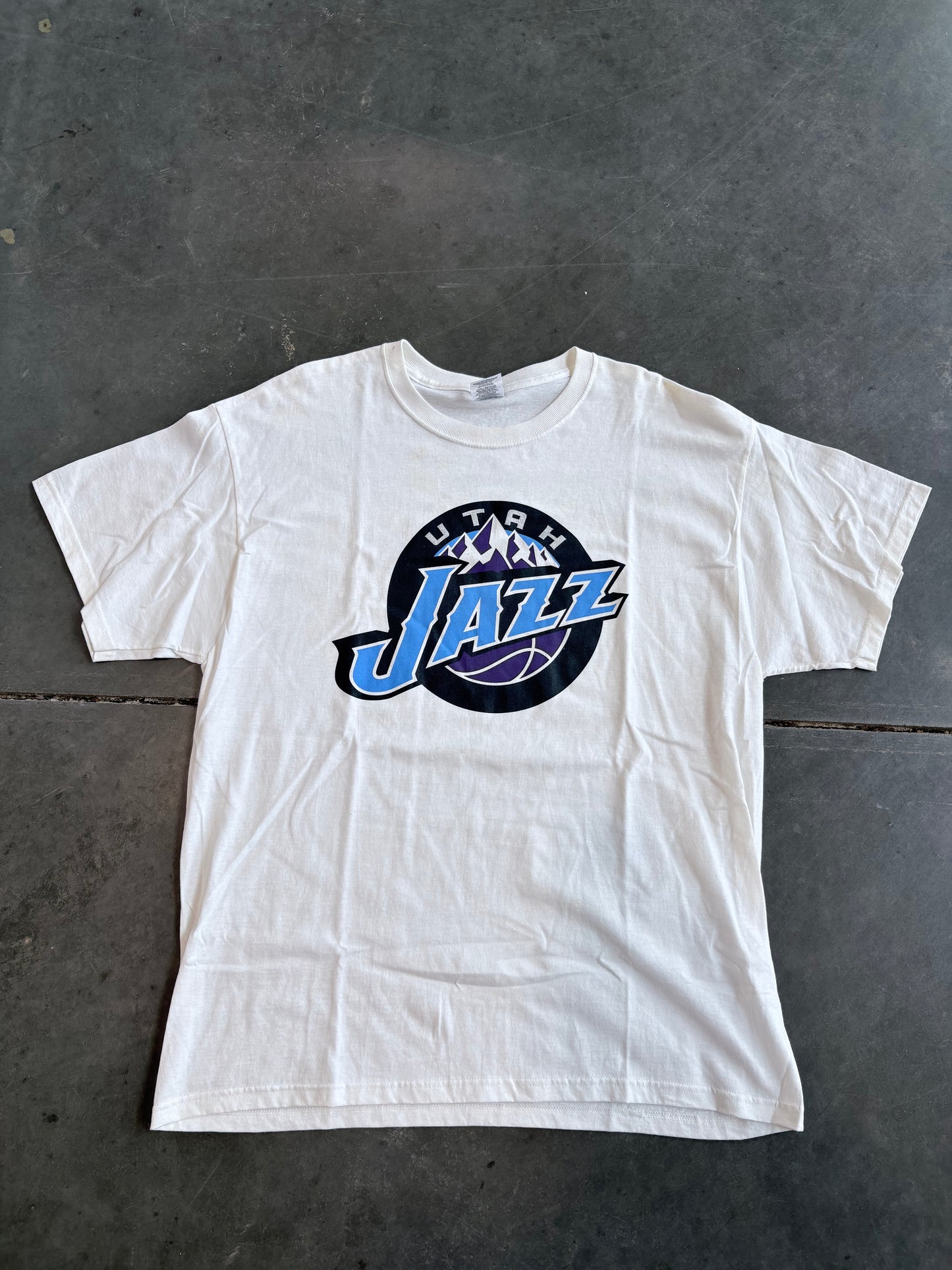 Y2K Utah Jazz Logo Graphic Tee